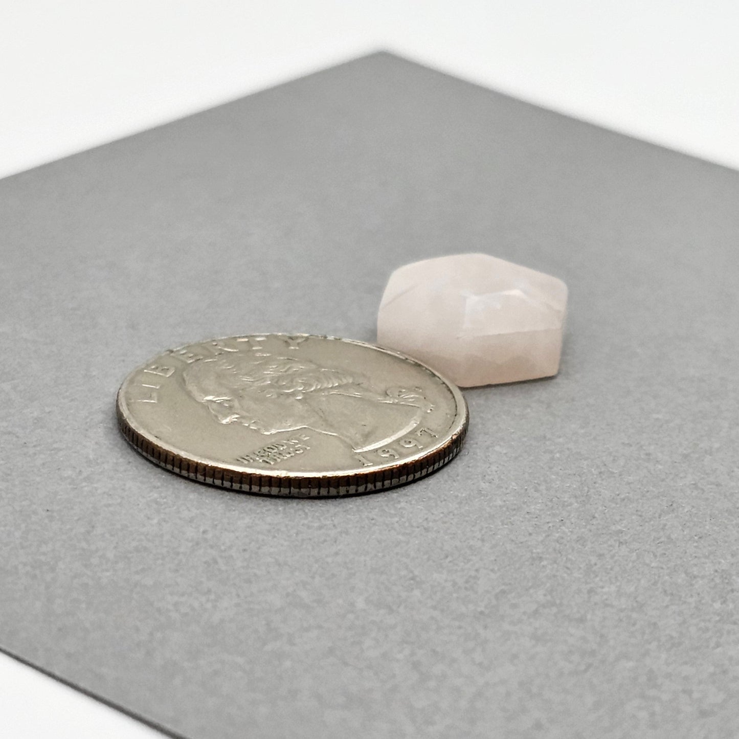 Rose Quartz Geometric Cabochon