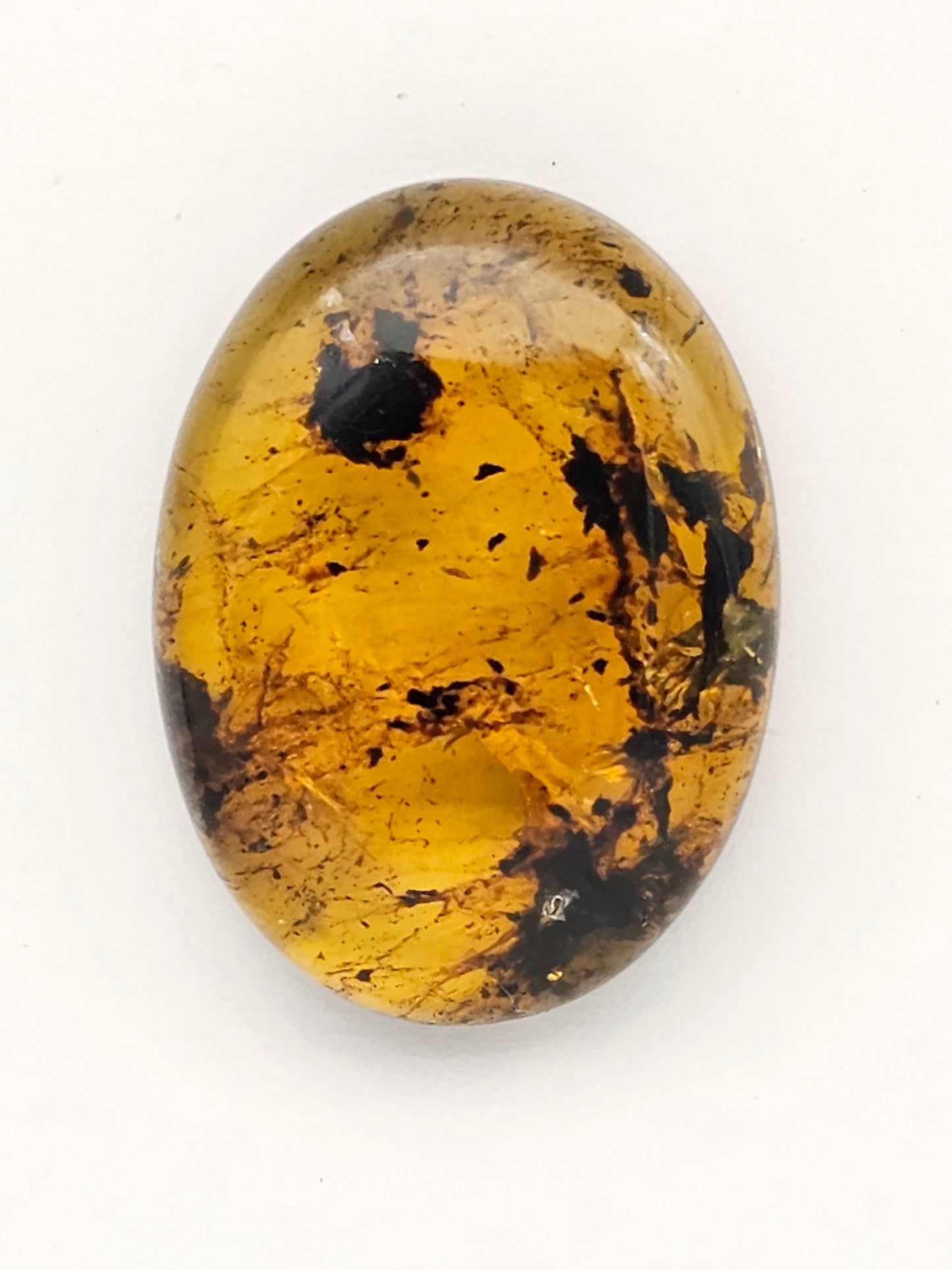 Amber authentic cabochon large