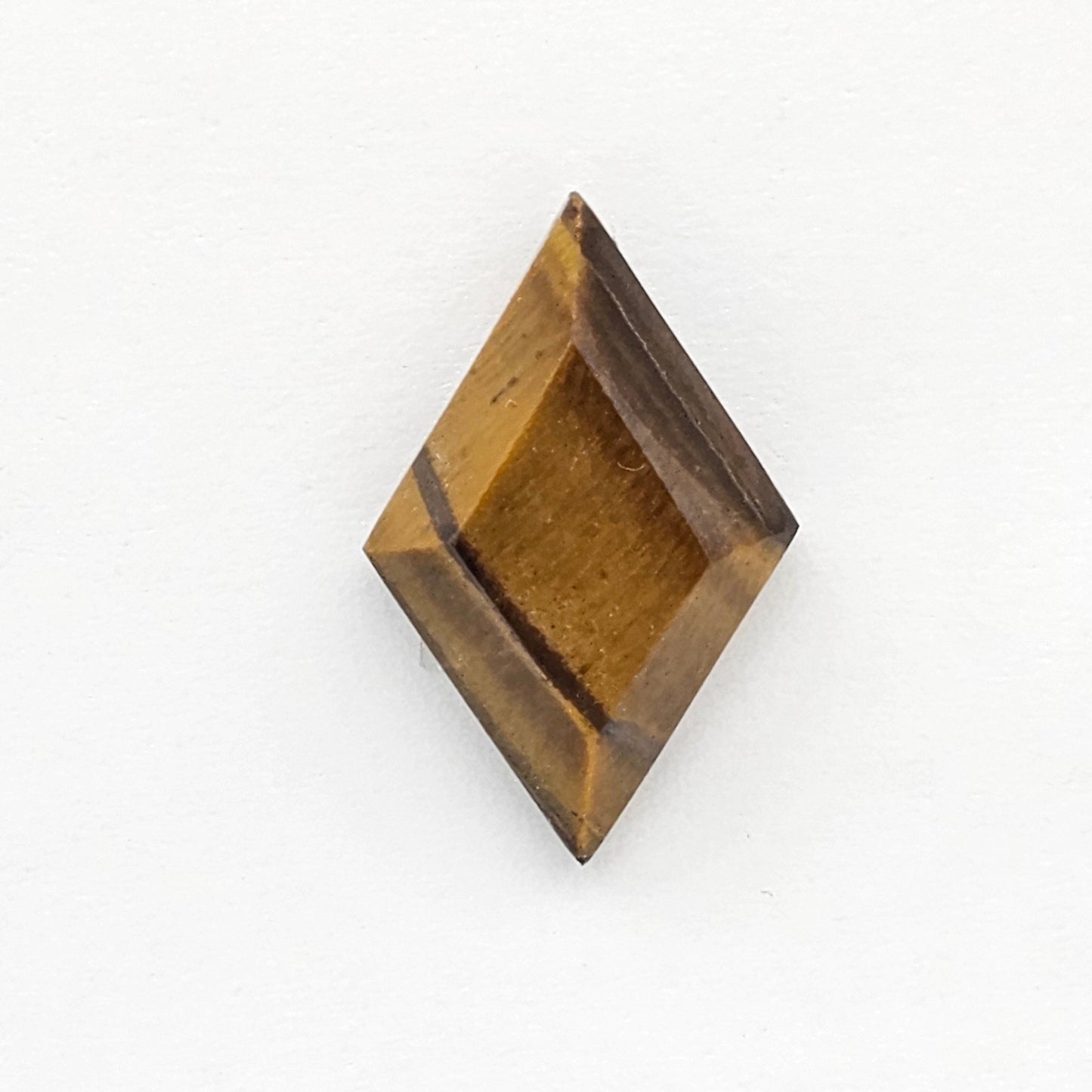 Tiger Eye Geometric Half Faceted Cabochon