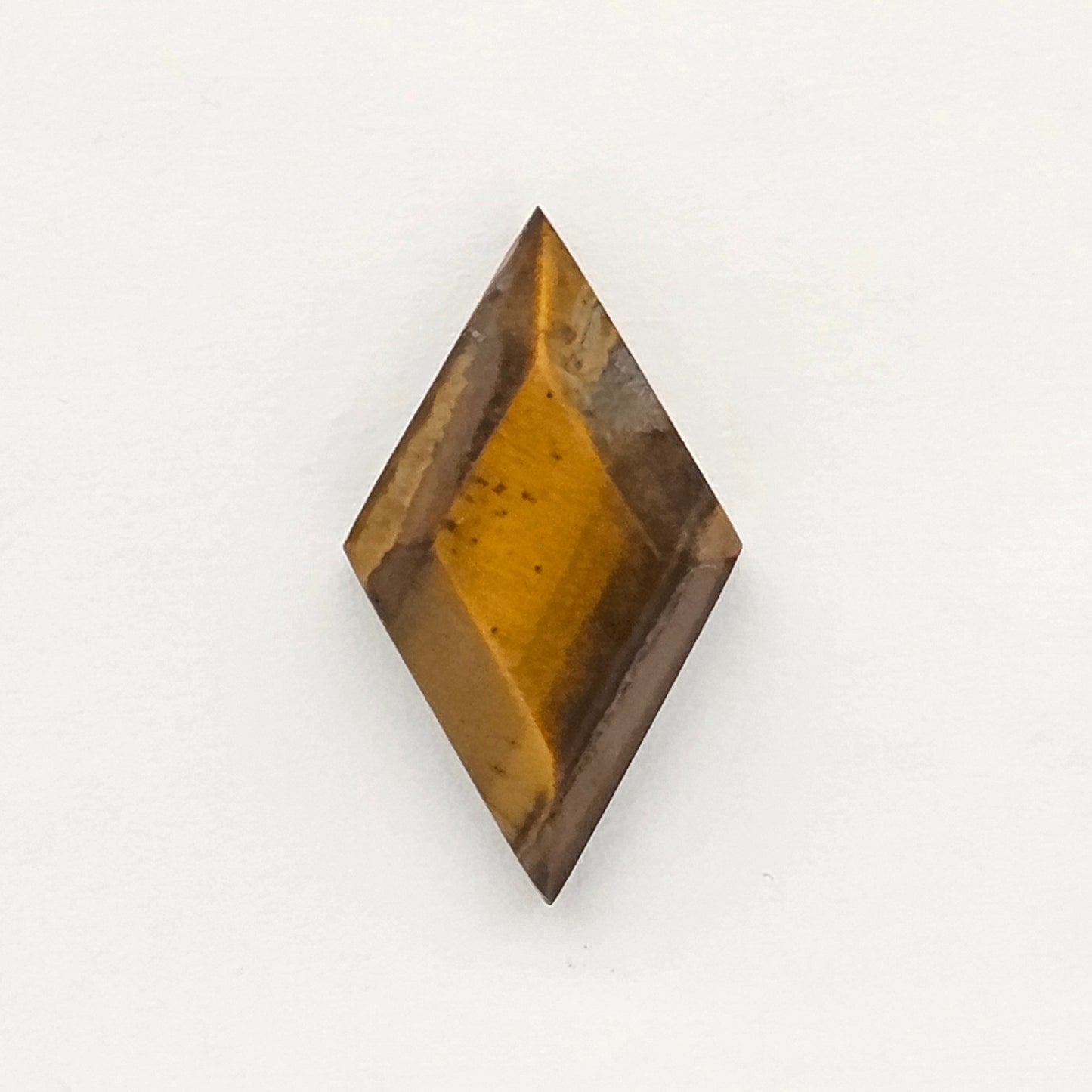 Tiger Eye Geometric Half Faceted Cabochon