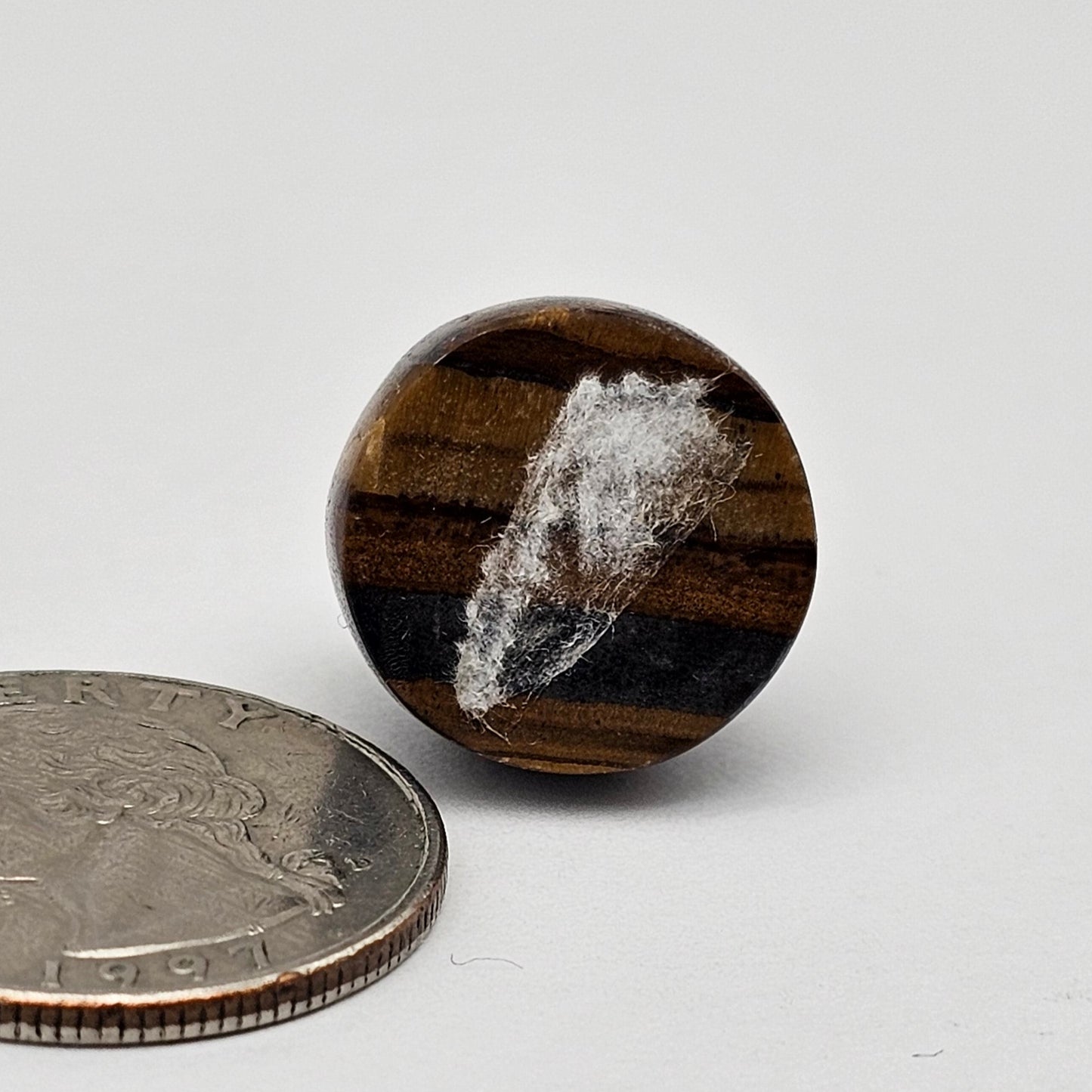 Tiger Eye Geometric Half Faceted Cabochon