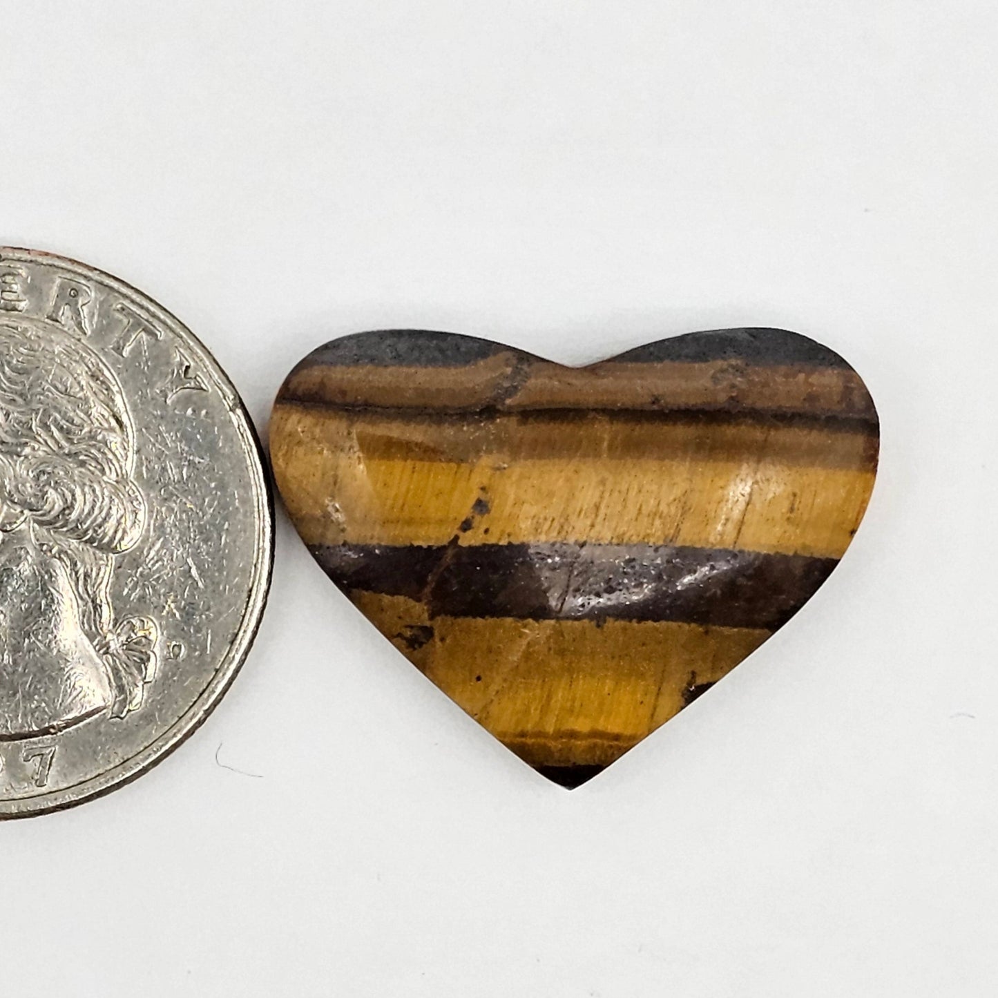 Tiger Eye Geometric Half Faceted Cabochon