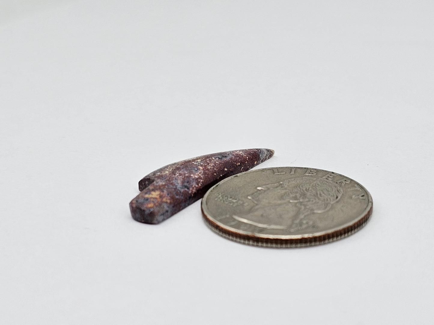 Moss agate knife cabochon