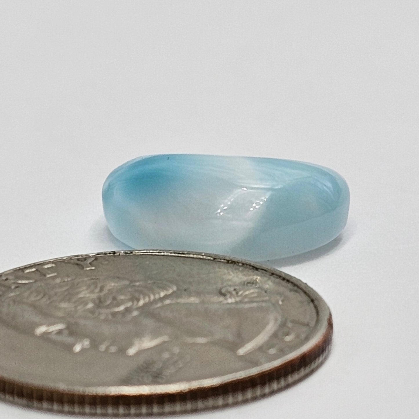 Larimar Moon Cabochon