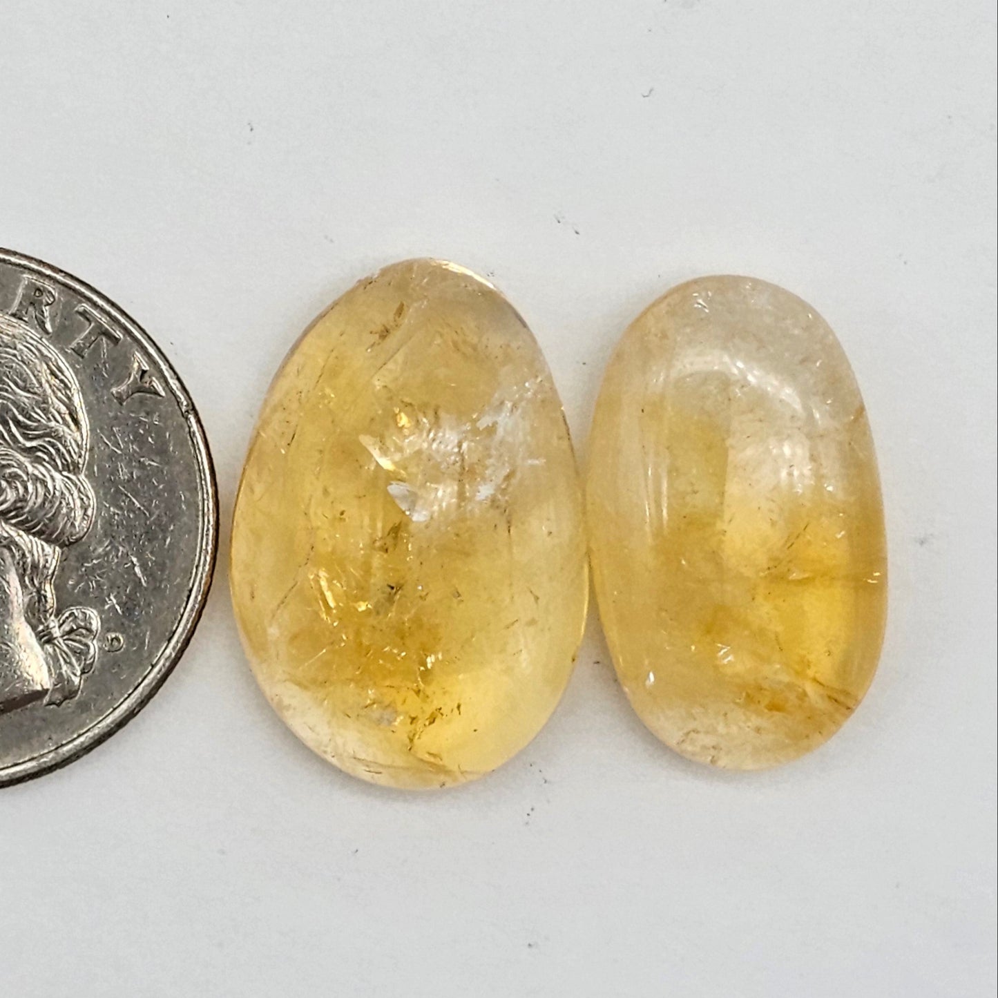 Citrine Silica Cabochon Set
