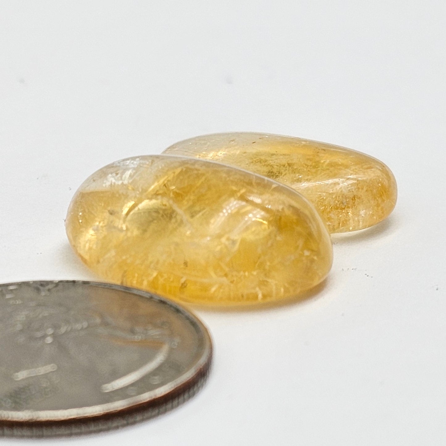 Citrine Silica Cabochon Set