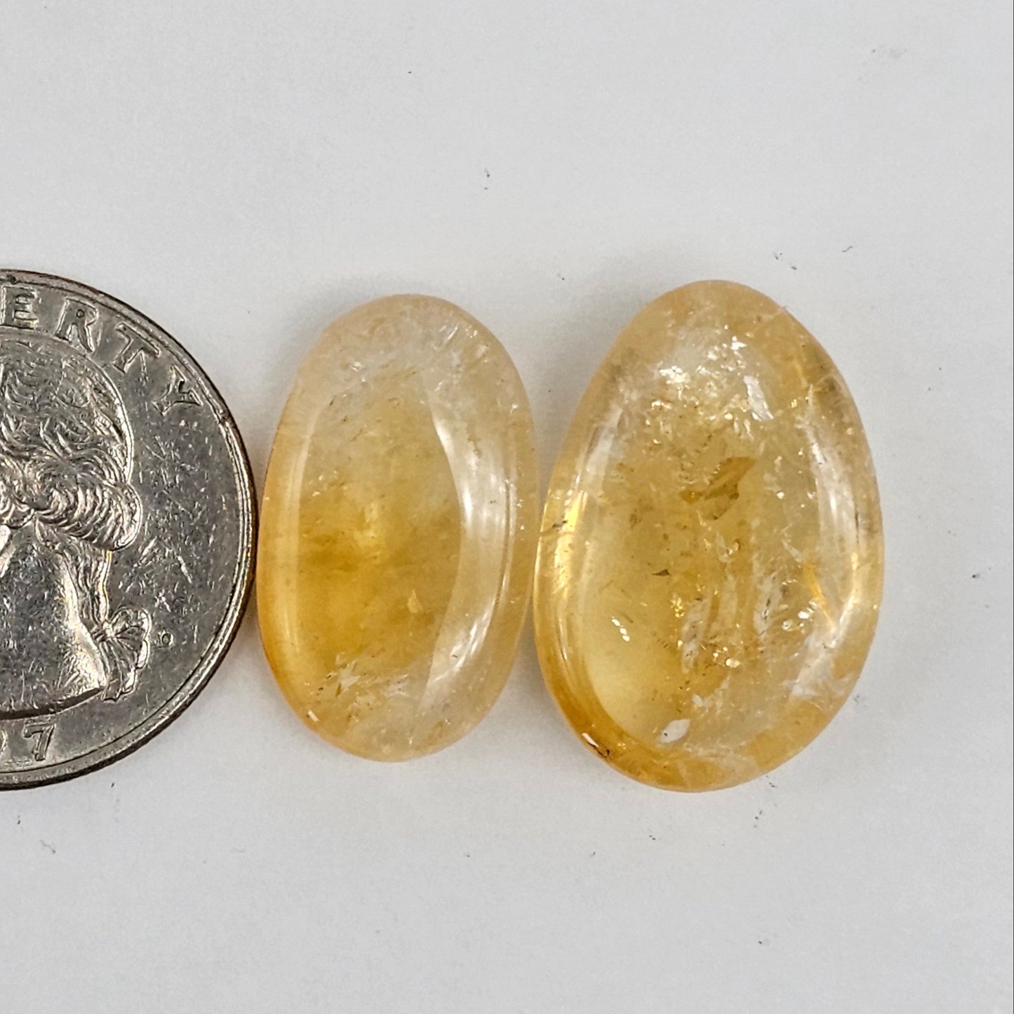 Citrine Silica Cabochon Set