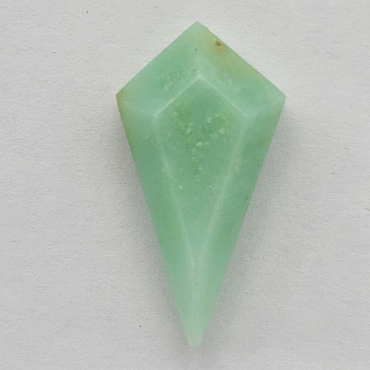 Chrysoprase Long Diamond Cabochon