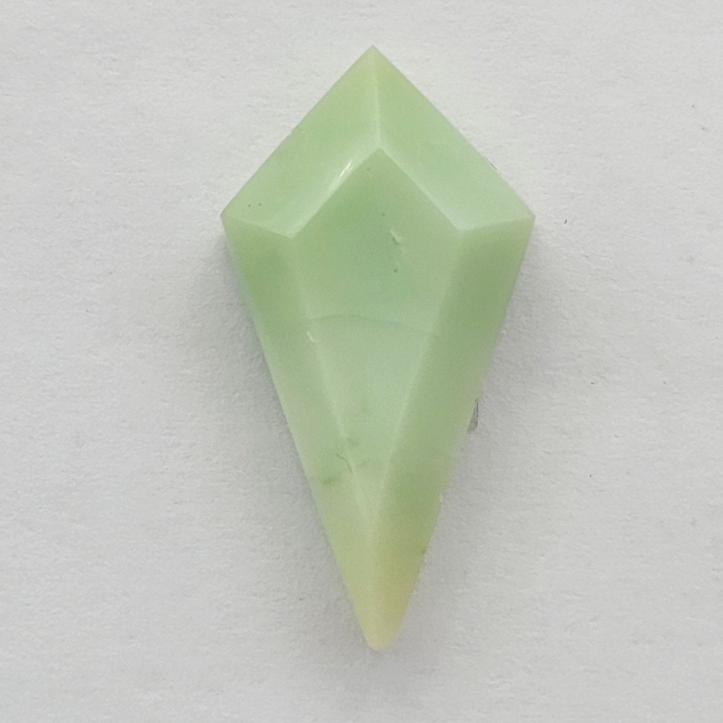 Chrysoprase Long Diamond Cabochon