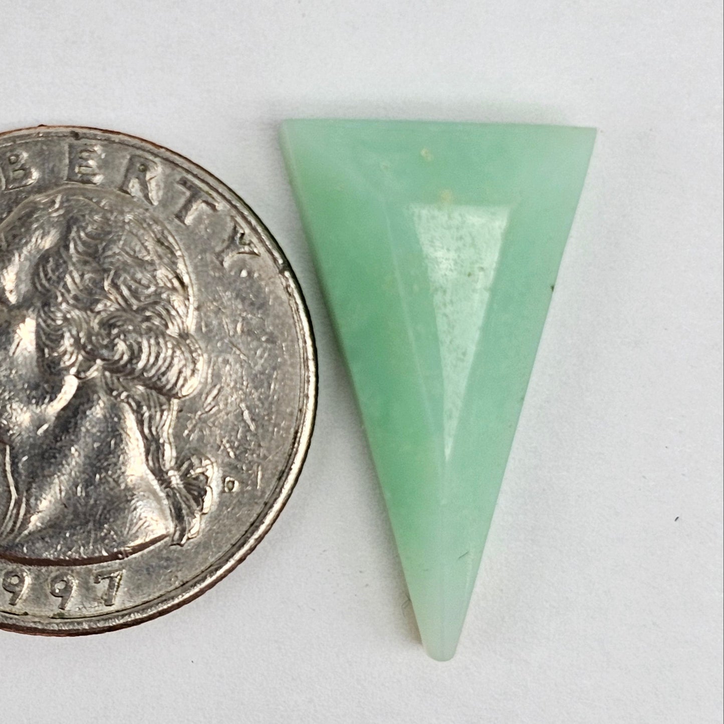 Chrysoprase Long Triangle Cabochon