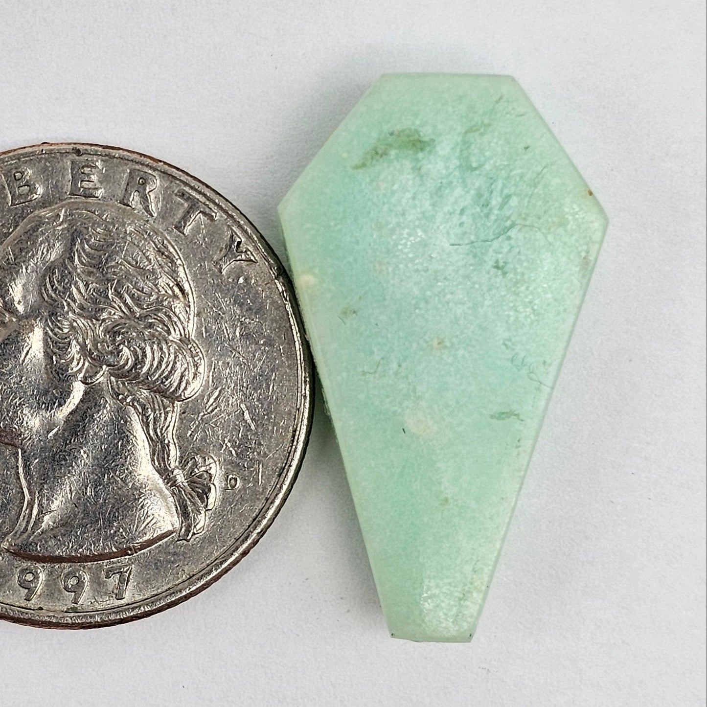 Chrysoprase Long Coffin Cabochon