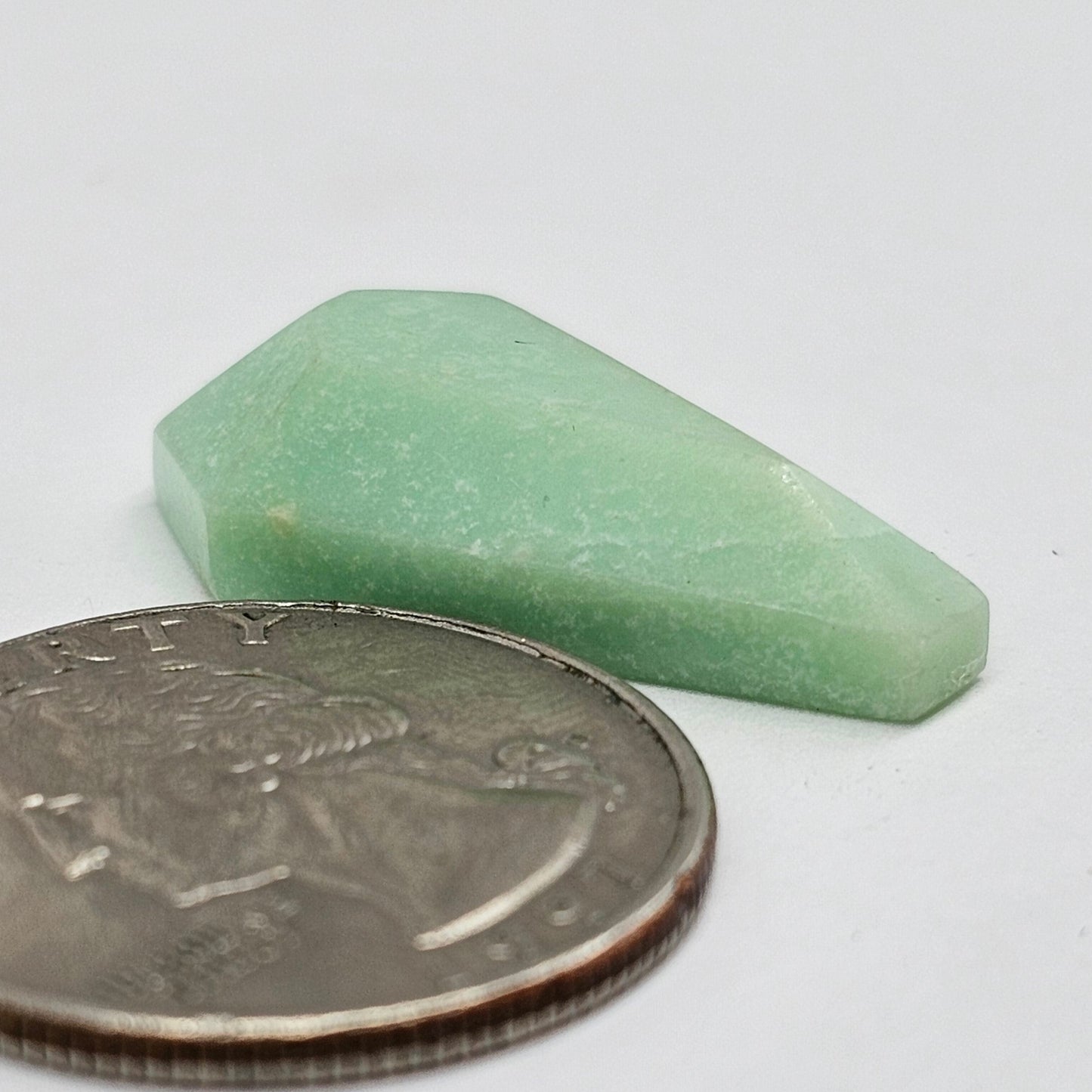 Chrysoprase Long Coffin Cabochon