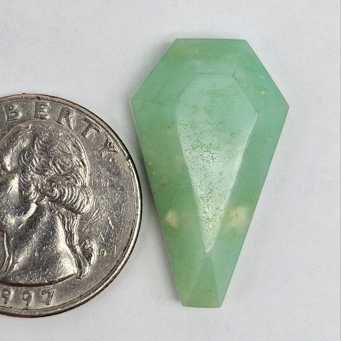 Chrysoprase Long Coffin Cabochon