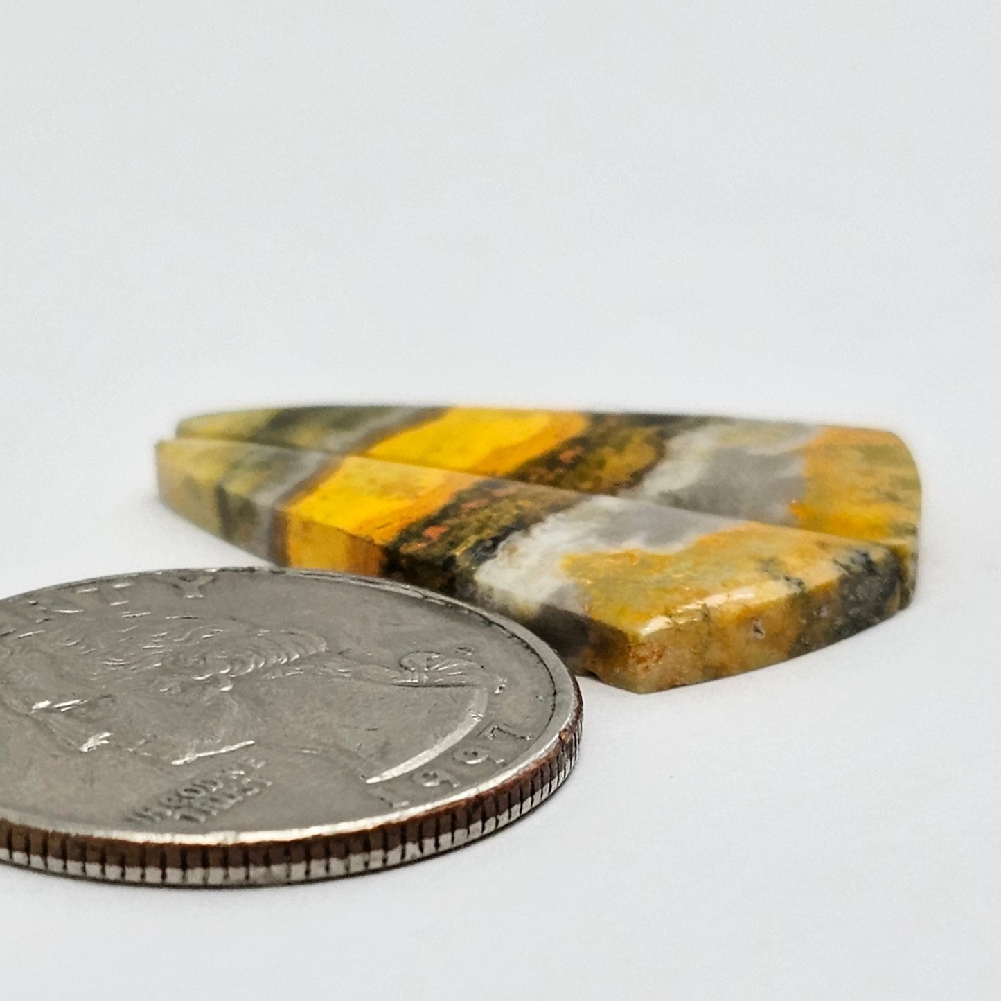 Bumblebee Jasper Cabochon Pair