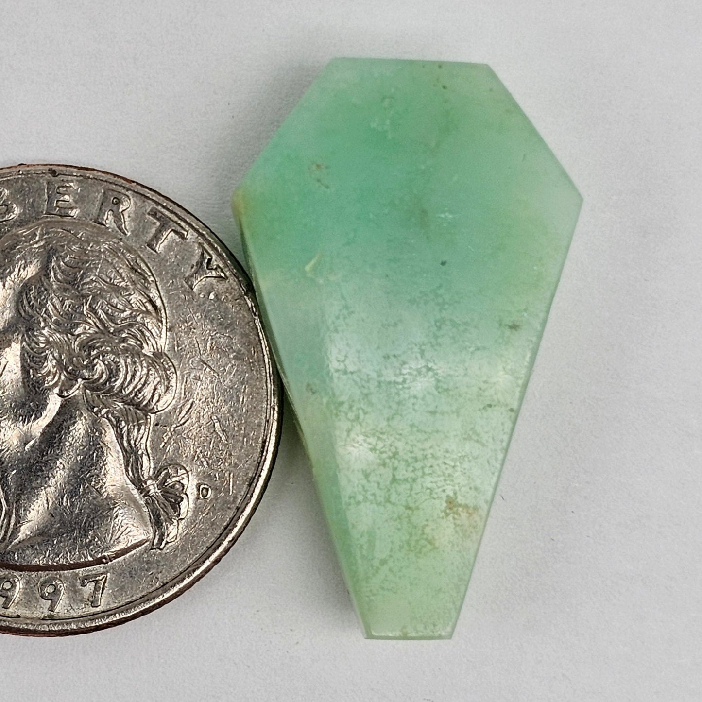 Chrysoprase Long Coffin Cabochon