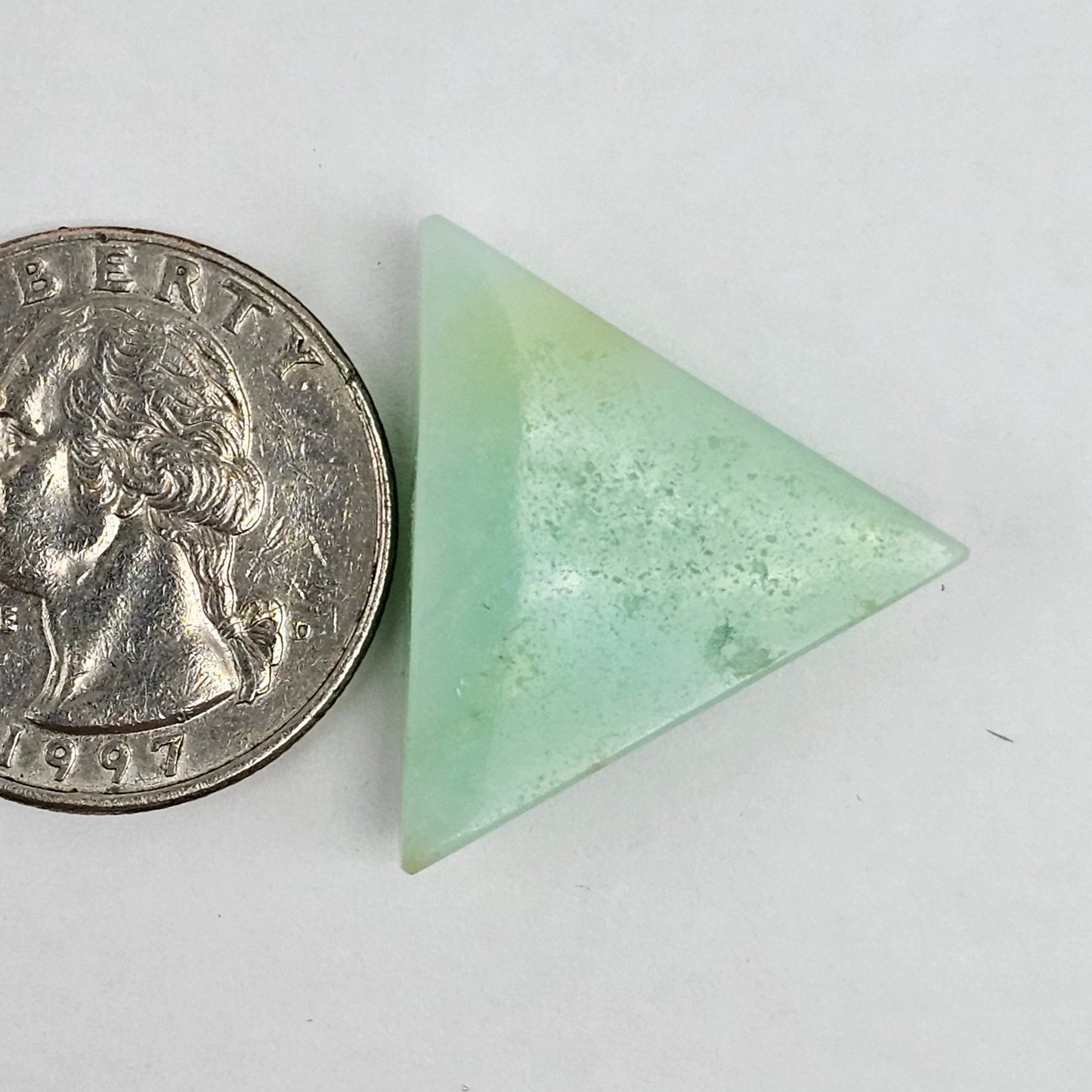 Chrysoprase Short Triangle Cabochon