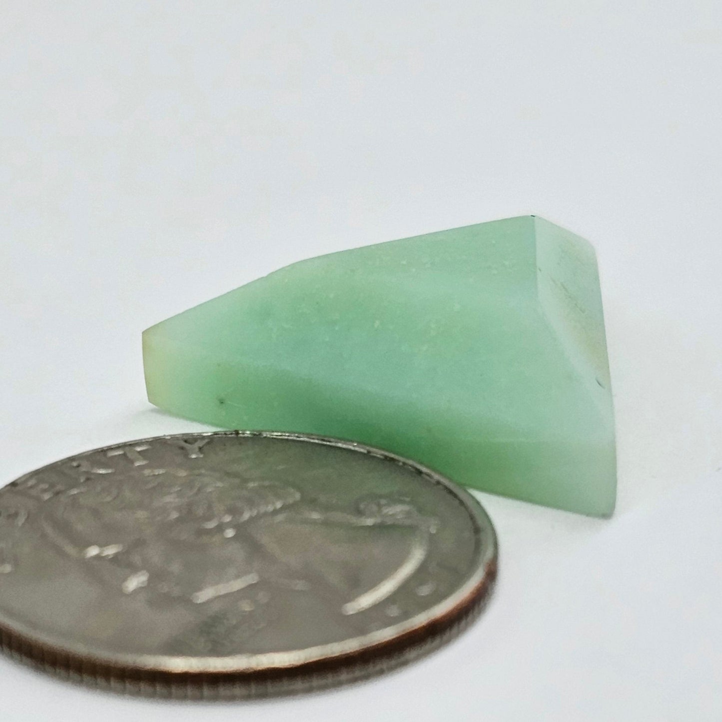 Chrysoprase Short Triangle Cabochon