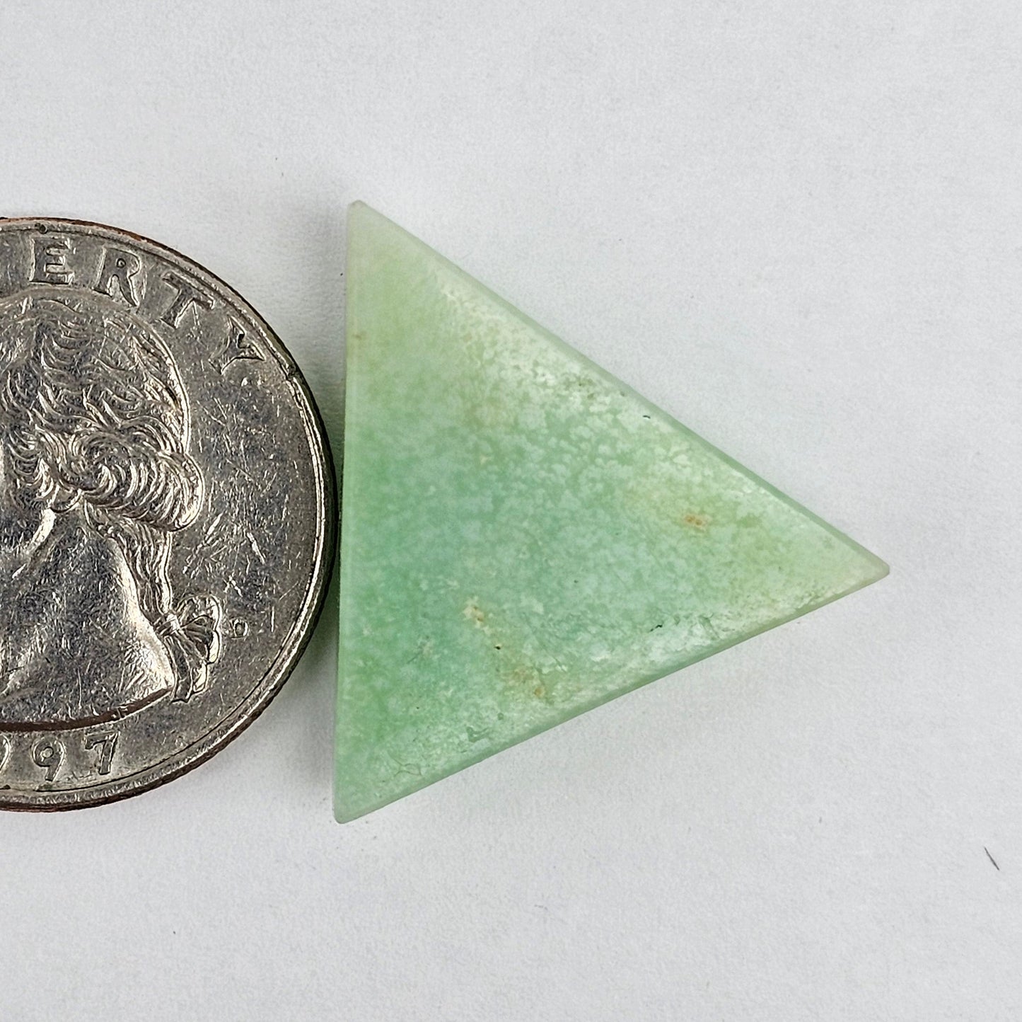 Chrysoprase Short Triangle Cabochon
