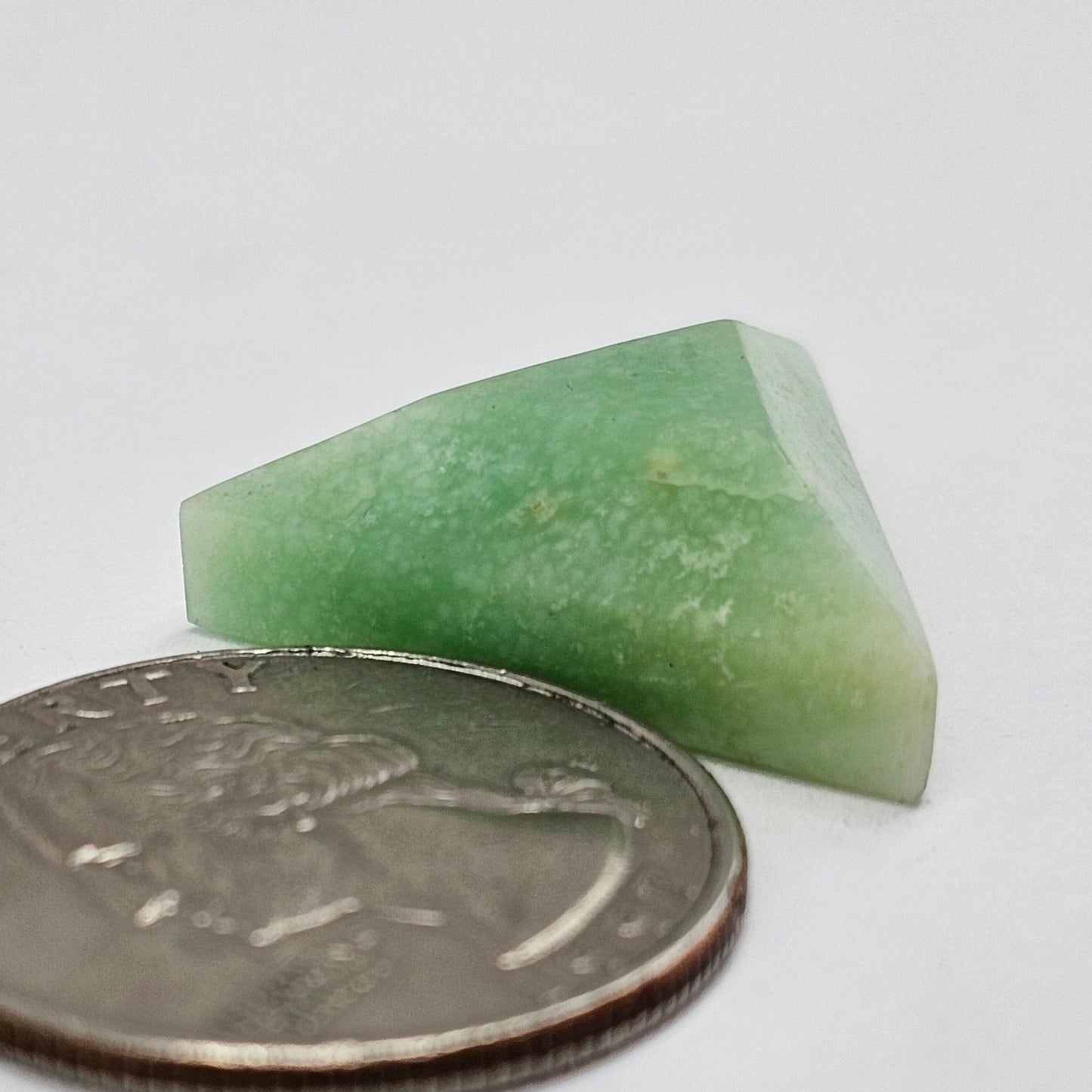 Chrysoprase Short Triangle Cabochon
