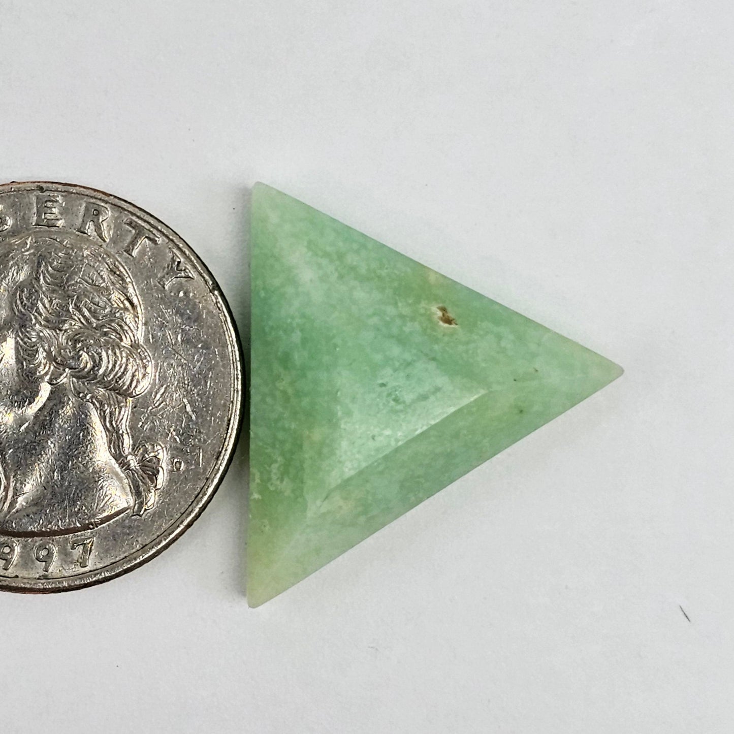 Chrysoprase Short Triangle Cabochon