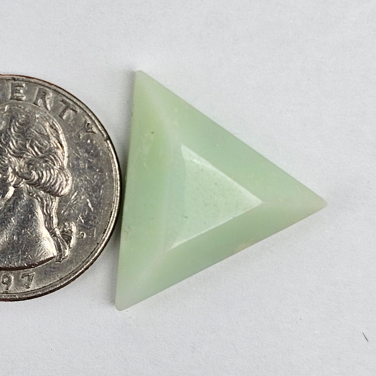 Chrysoprase Short Triangle Cabochon