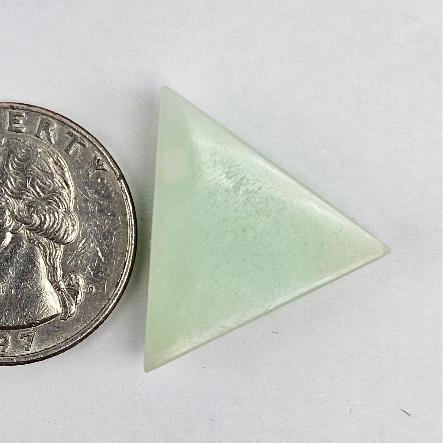 Chrysoprase Short Triangle Cabochon