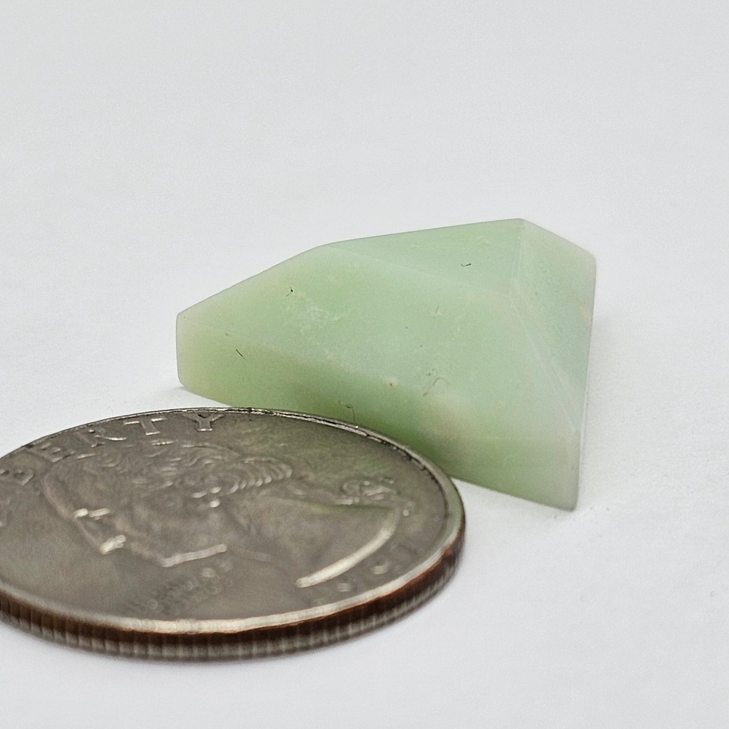 Chrysoprase Short Triangle Cabochon
