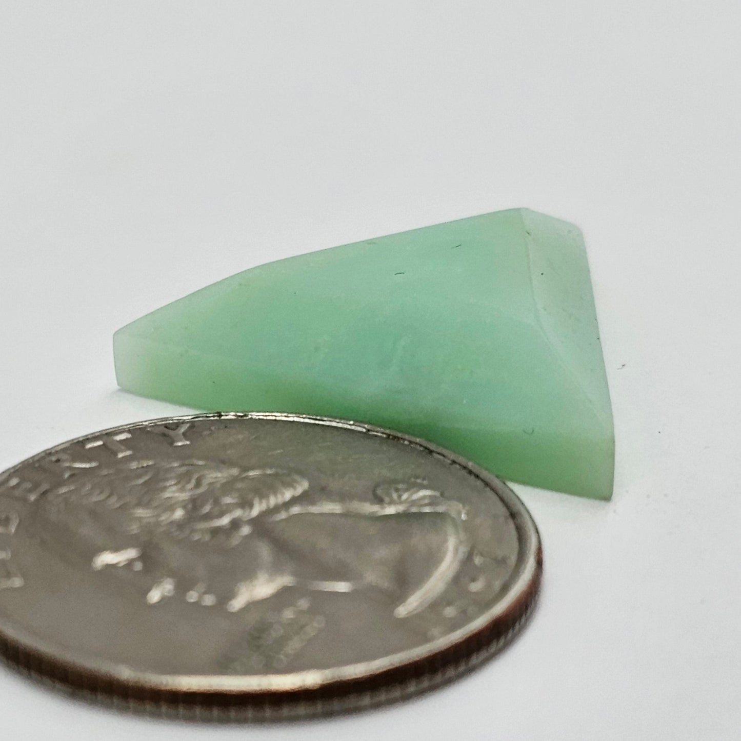 Chrysoprase Short Triangle Cabochon