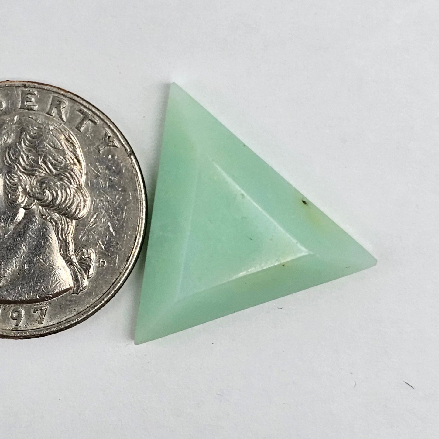 Chrysoprase Short Triangle Cabochon