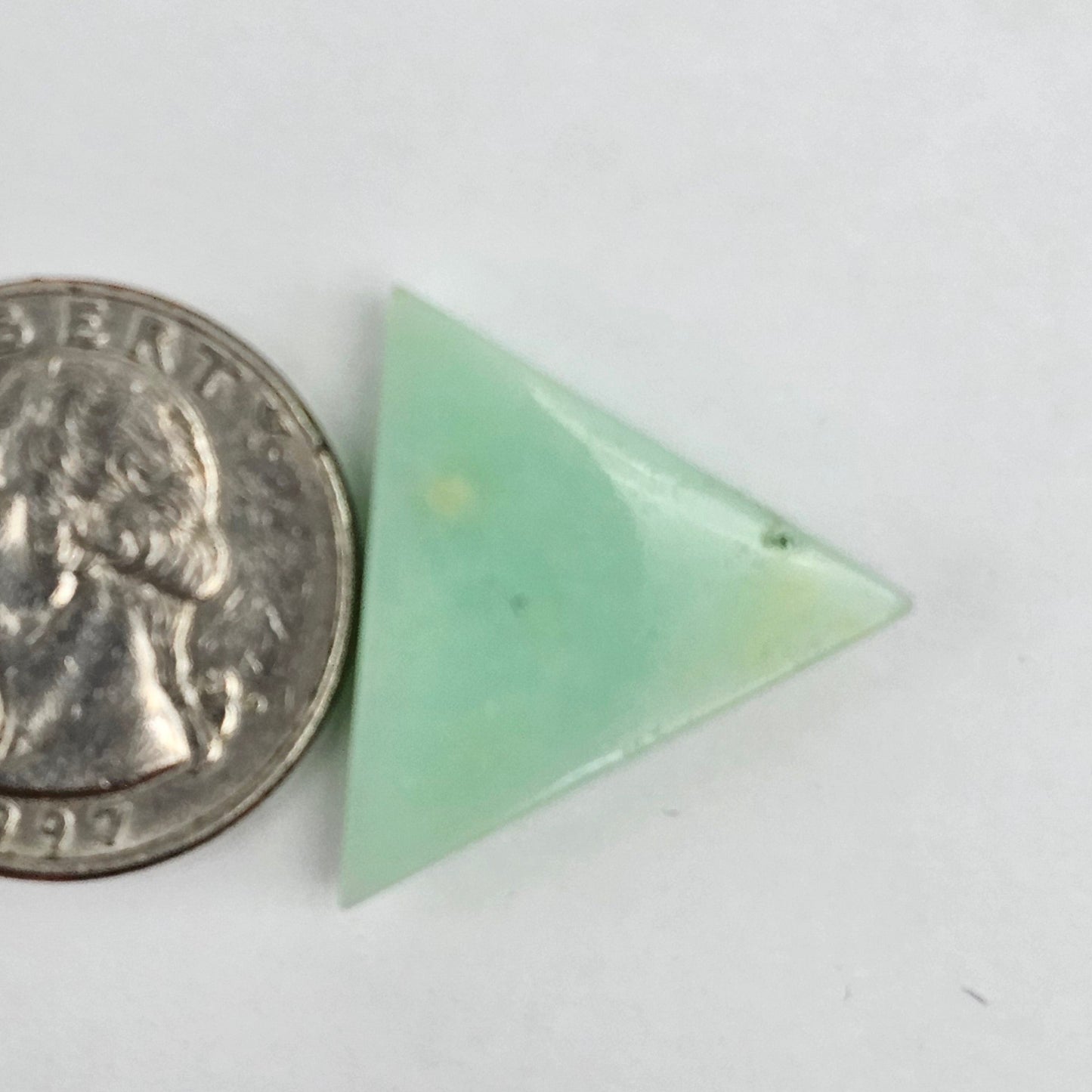 Chrysoprase Short Triangle Cabochon