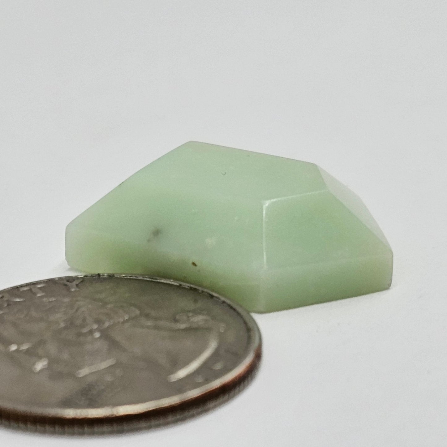 Chrysoprase Short Shield Cabochon
