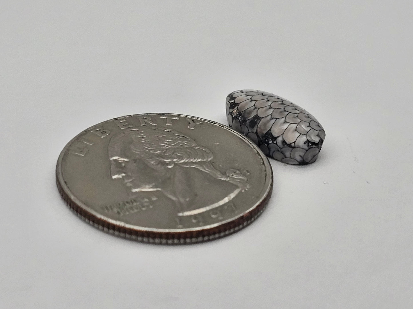 Snake skin agate cabochon