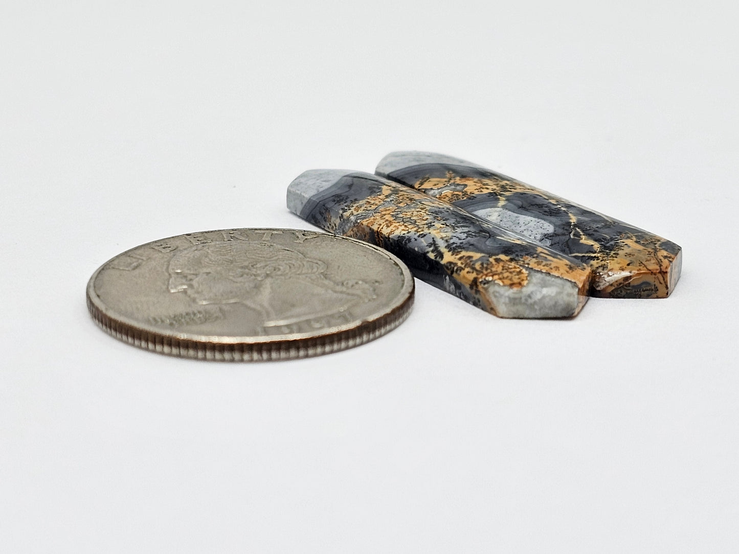 Maligano Jasper Cabochon Pair