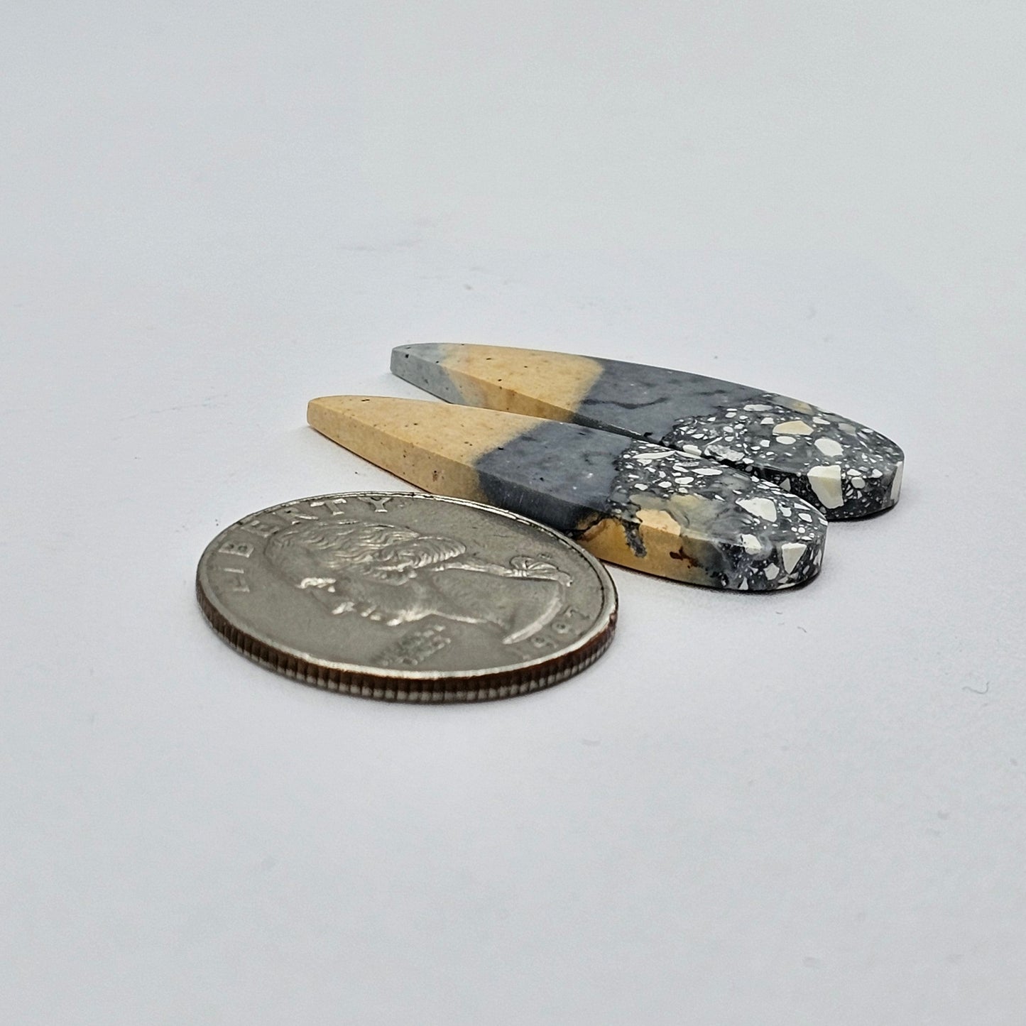 Maligano Jasper cabochon pair