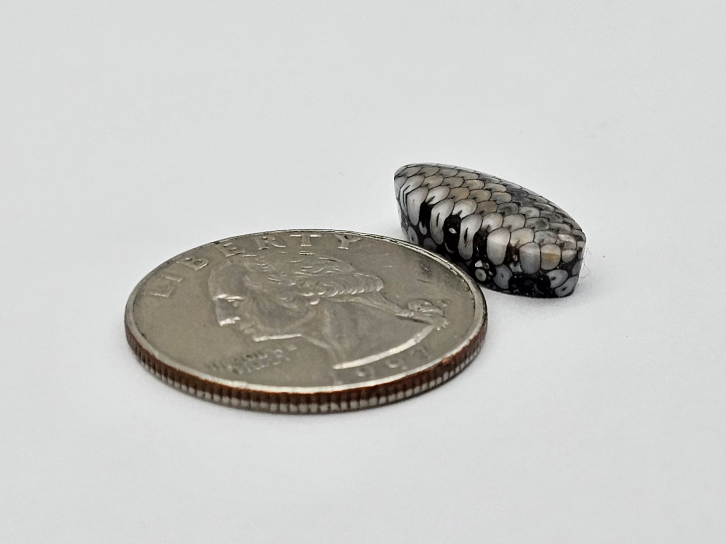 Snake skin agate cabochon