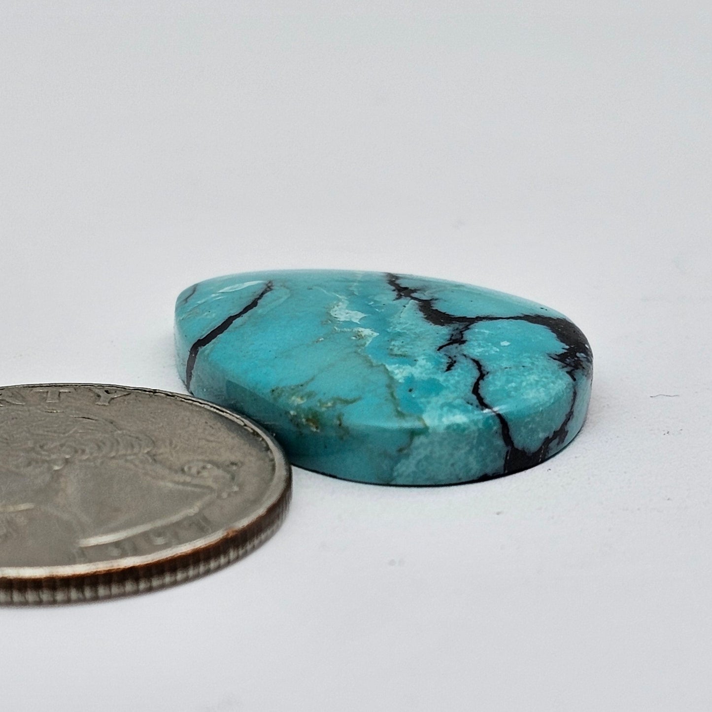 Cloud Mountain Turquoise Cabochon Large