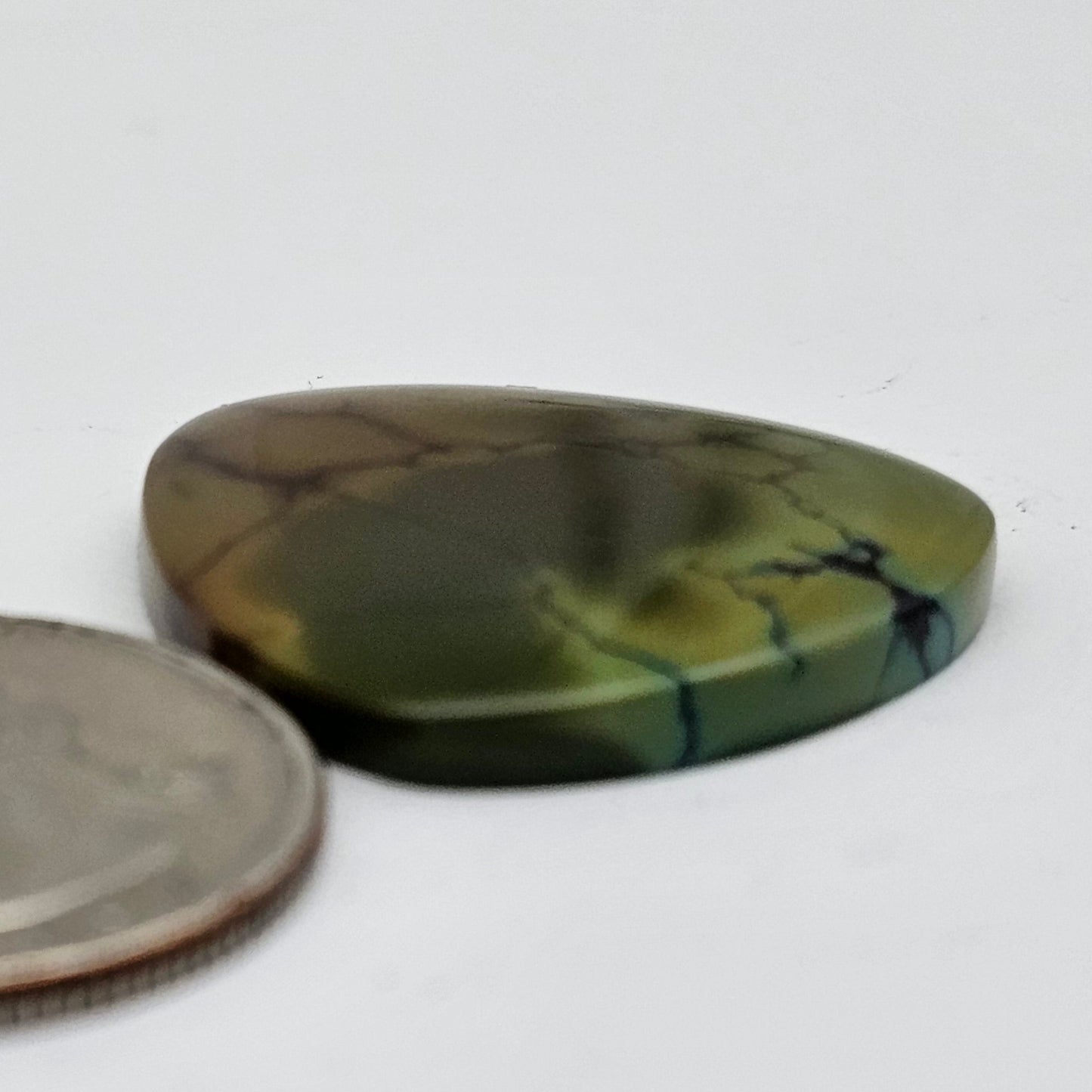 Cloud Mountain Turquoise Cabochon Large