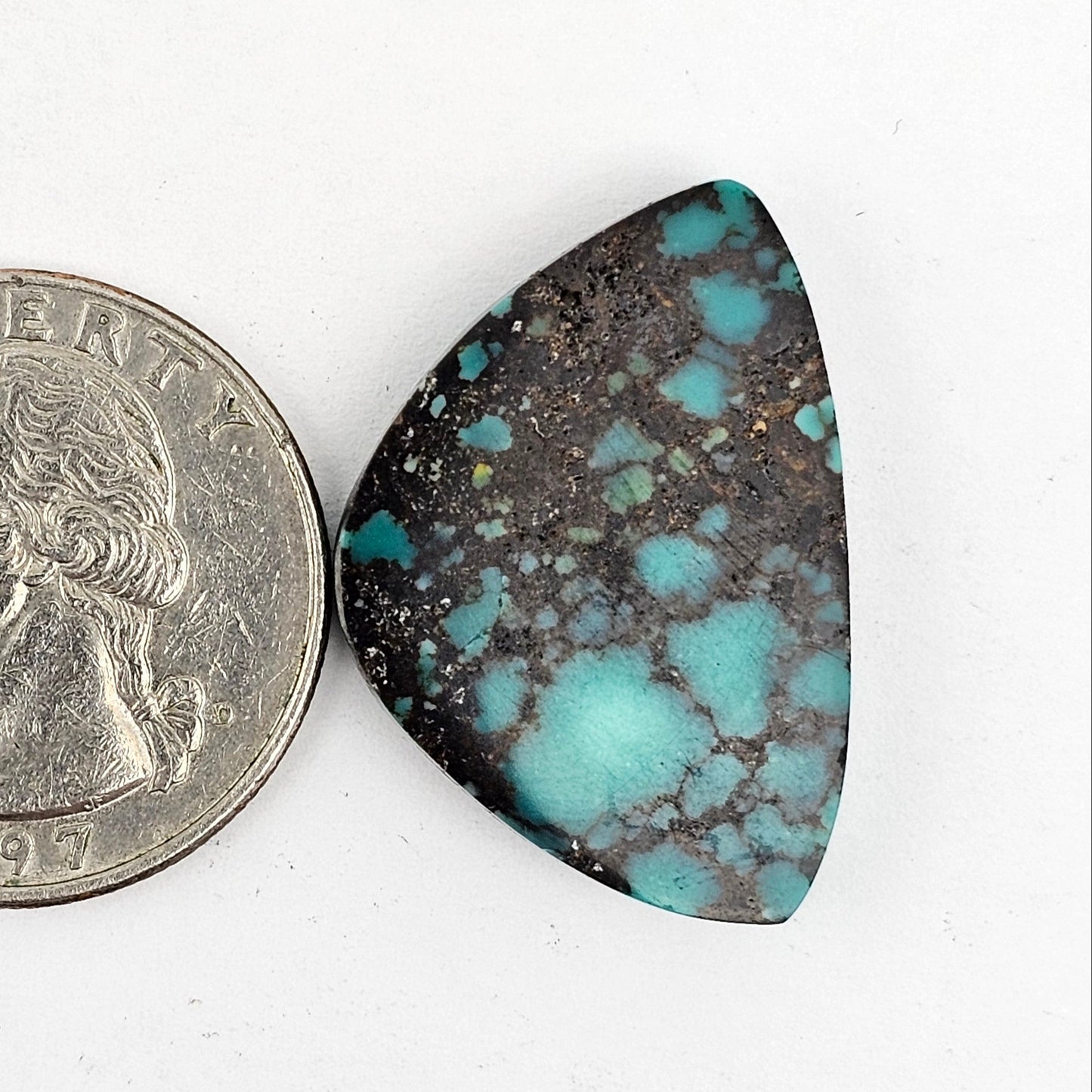 Cloud Mountain Turquoise Cabochon Large