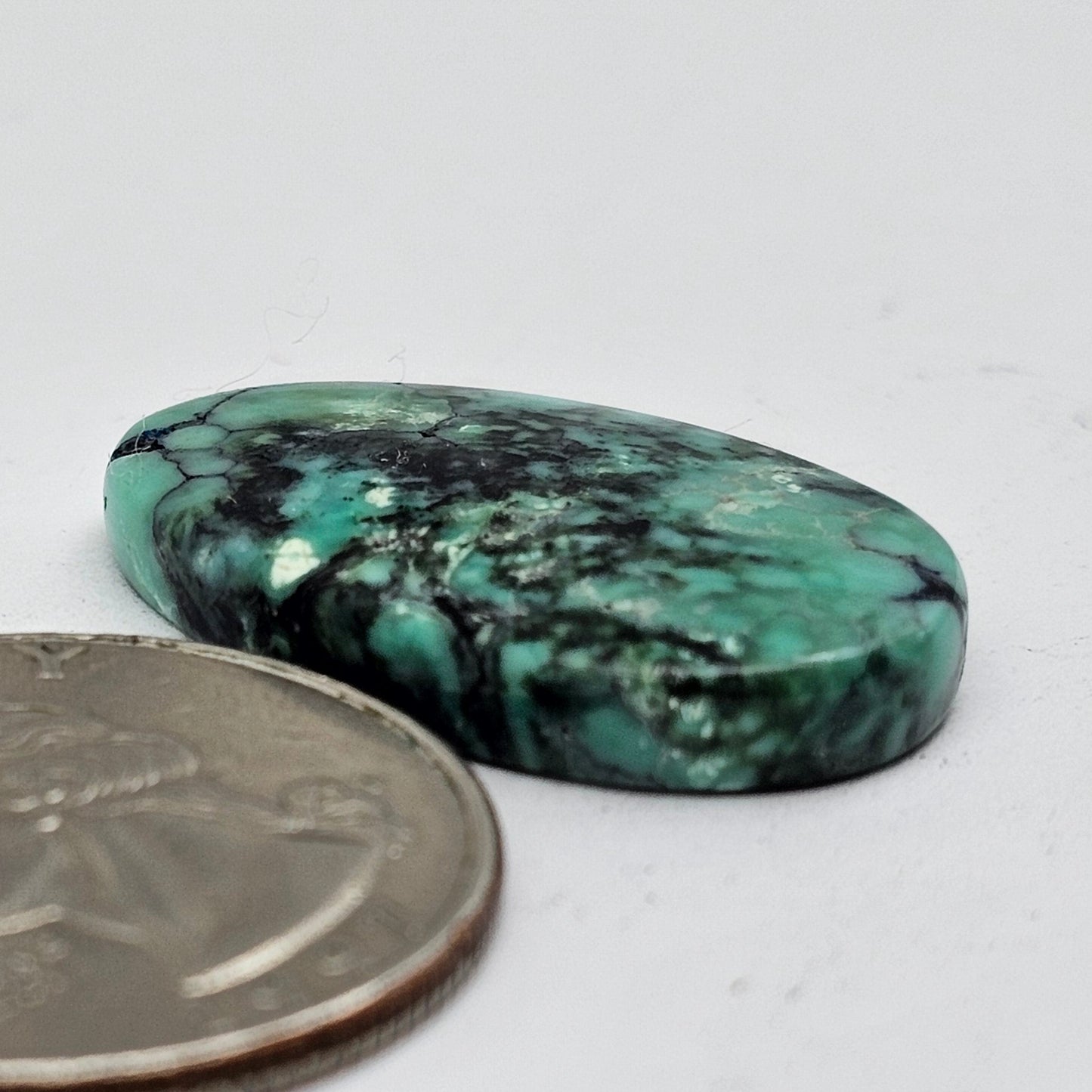 Cloud Mountain Turquoise Cabochon Large