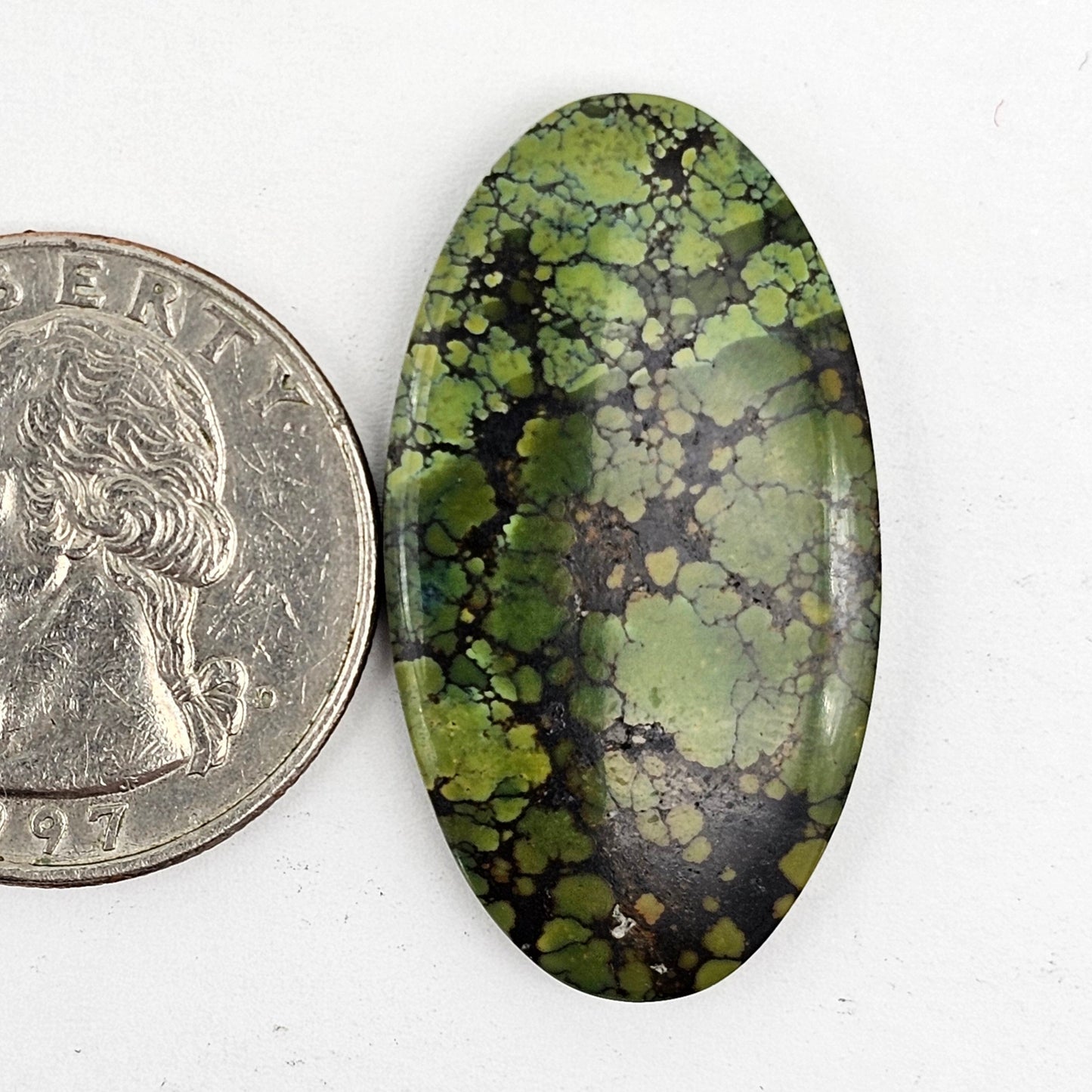 Cloud Mountain Turquoise Cabochon Large