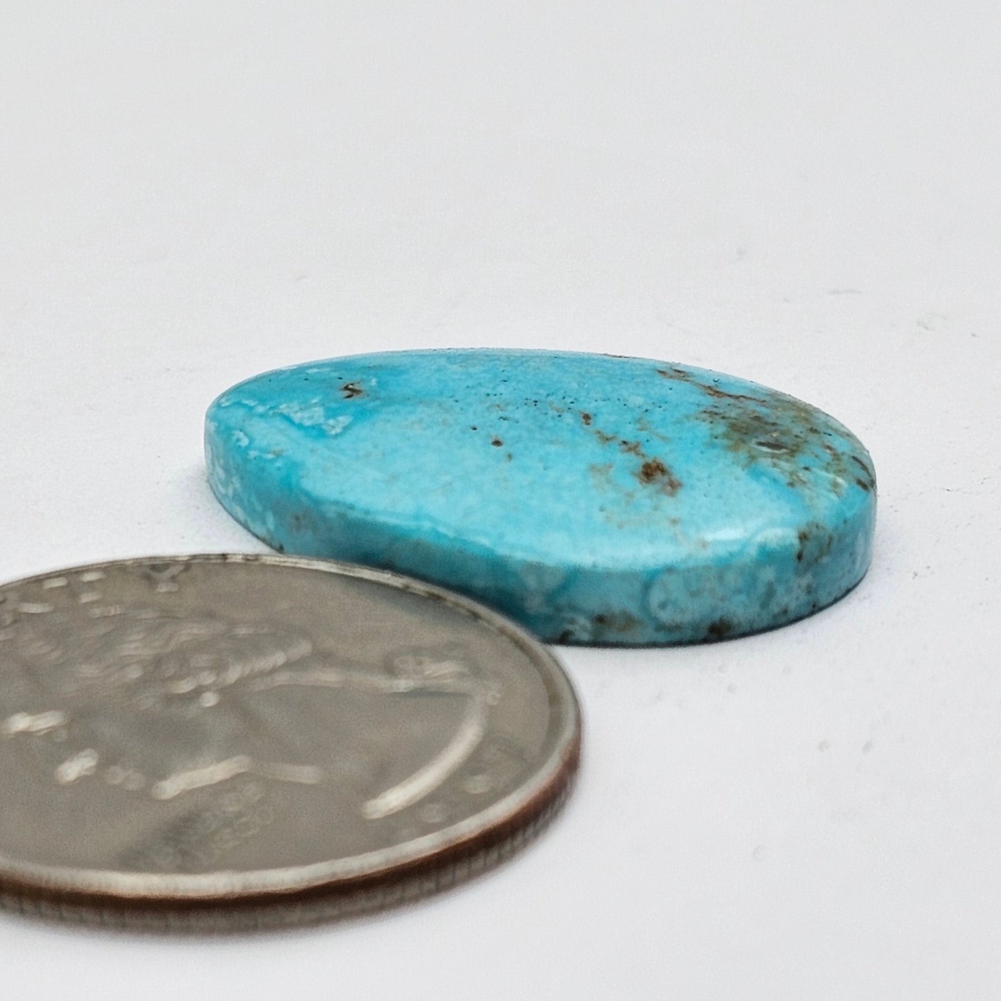 Cloud Mountain Turquoise Cabochon Large