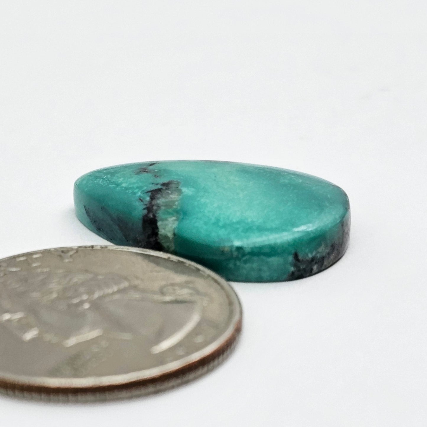 Cloud Mountain Turquoise Cabochon Large