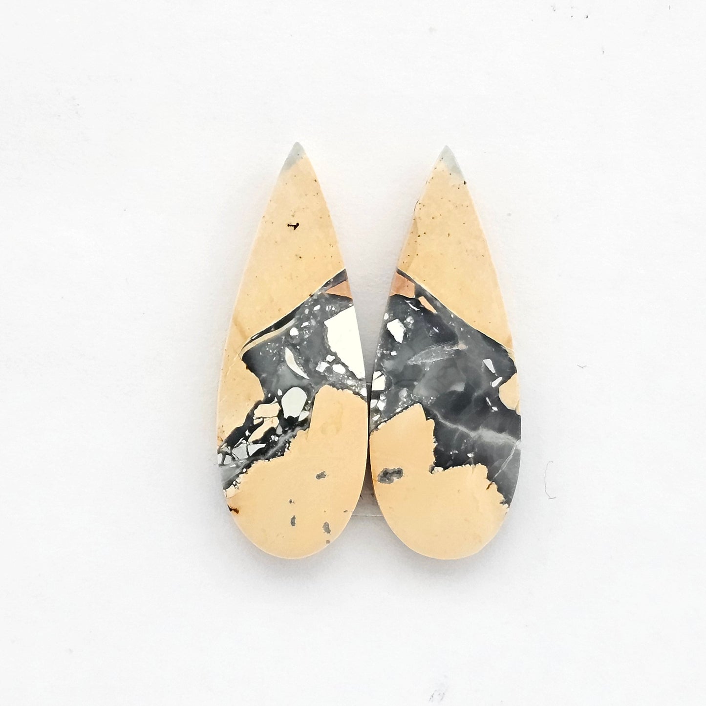 Maligano Jasper cabochon pair