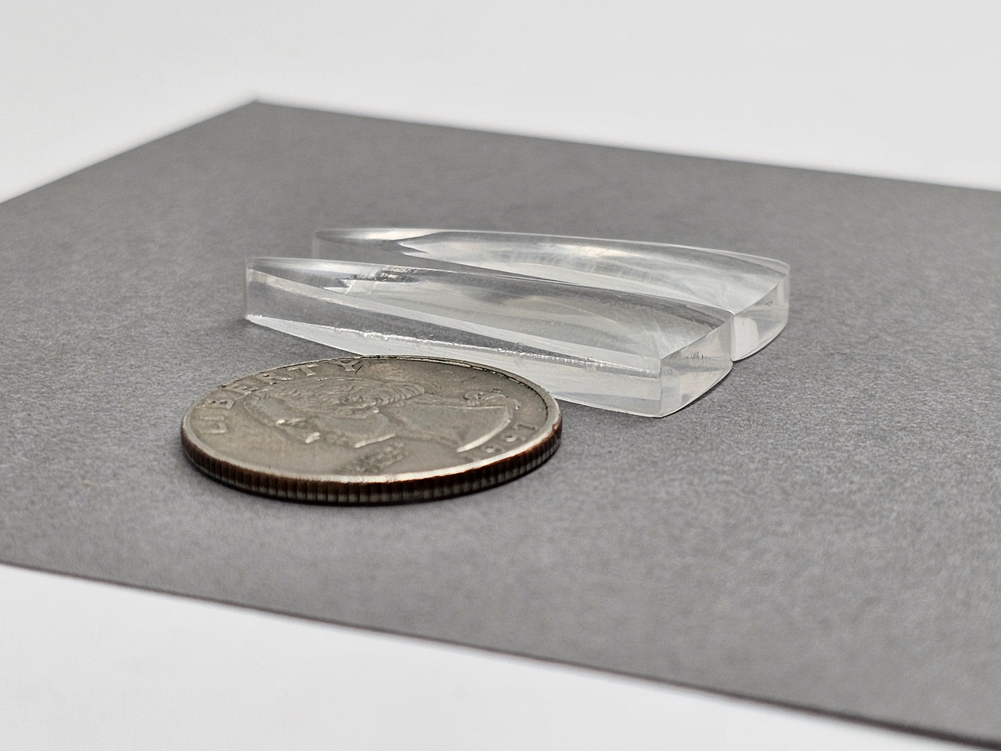 Quartz Geometric Cabochon Pair