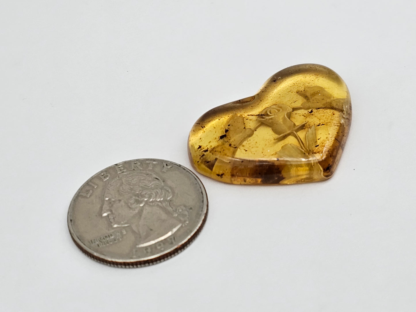 Amber authentic intaglio cabochon large