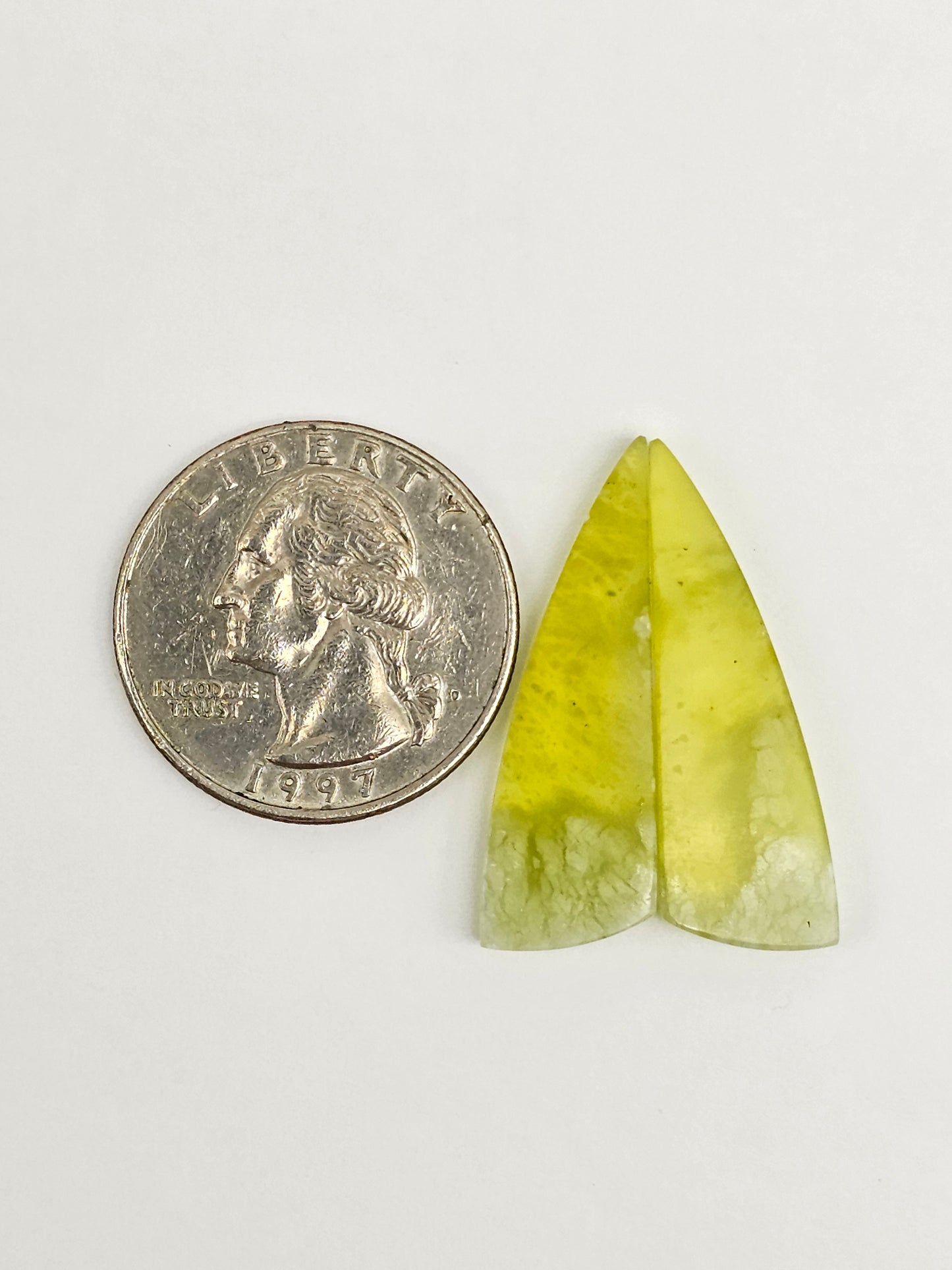 Vesuvianite Cabochon Pair