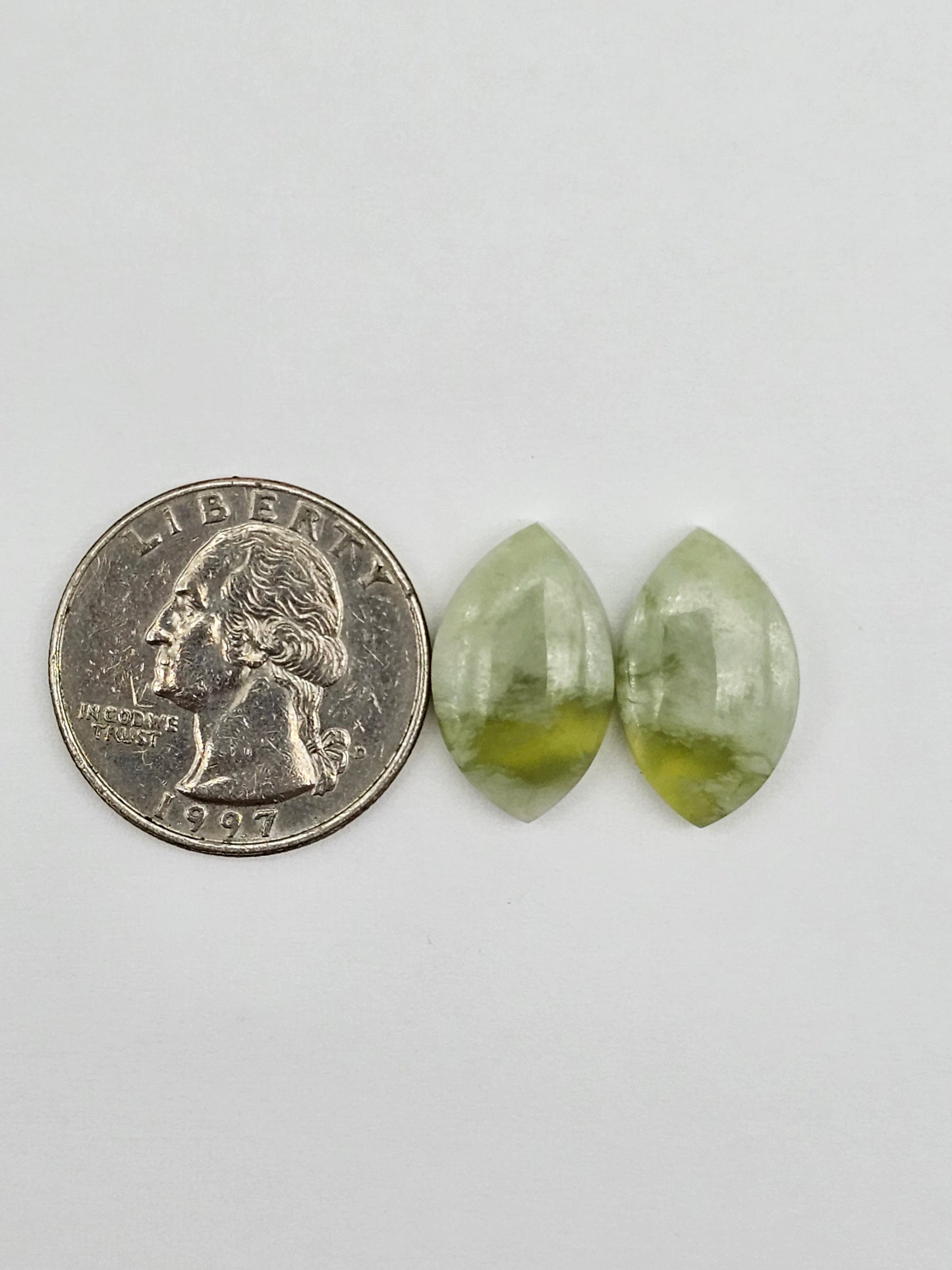 Vesuvianite Cabochon Pair