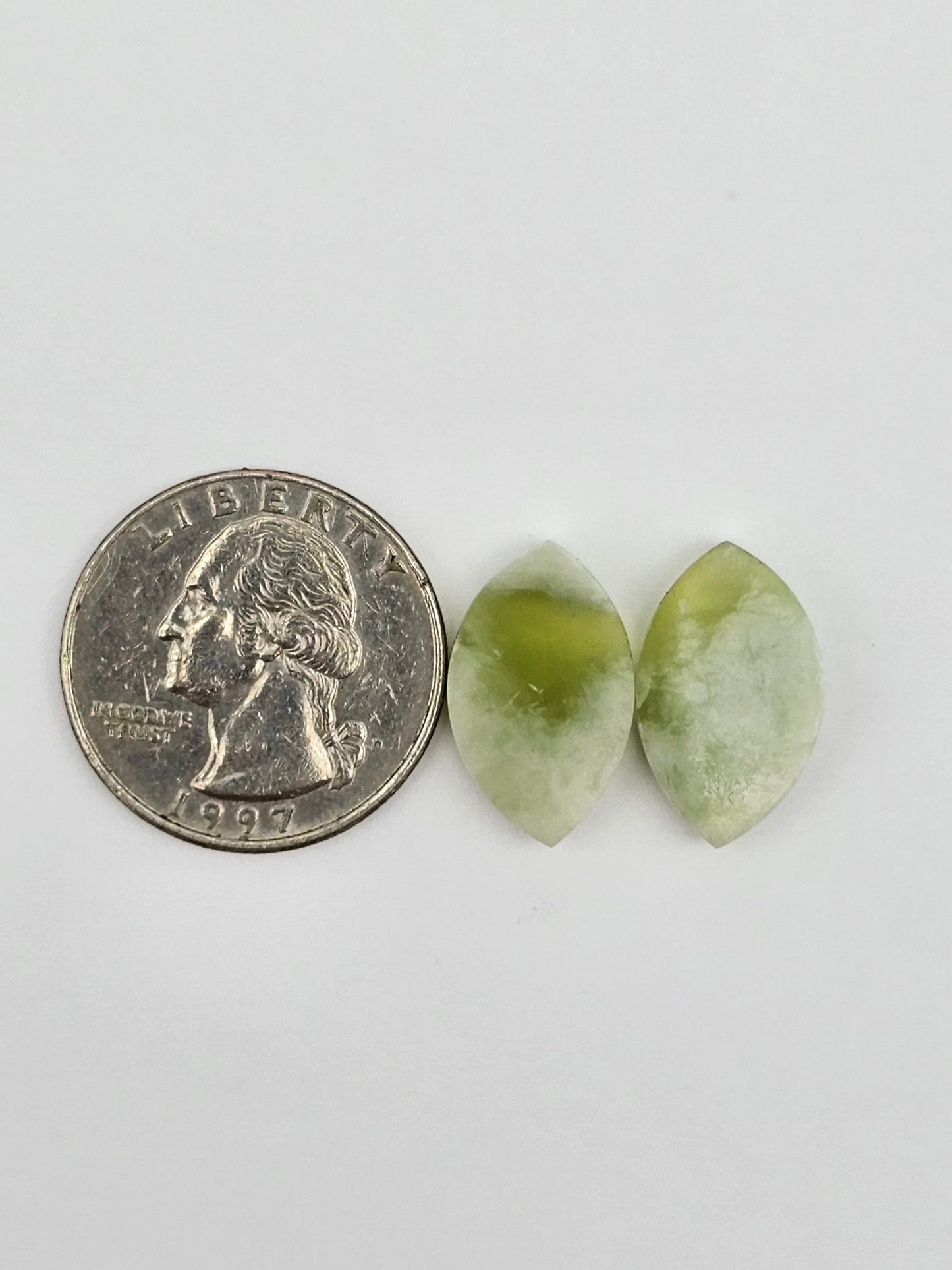 Vesuvianite Cabochon Pair
