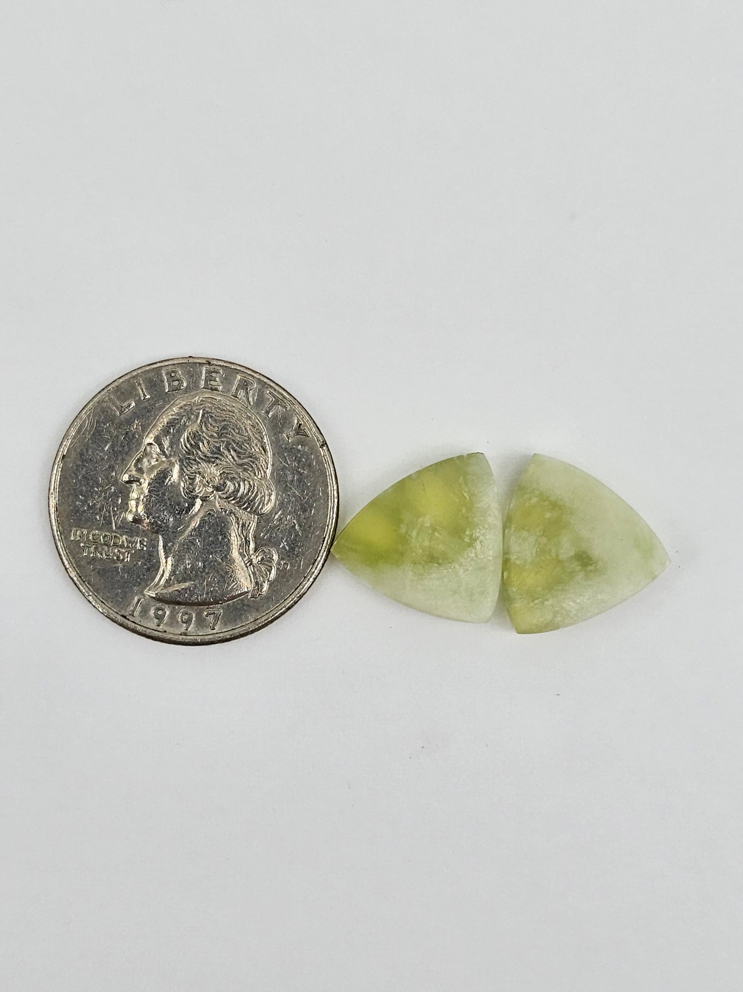 Vesuvianite Cabochon Pair
