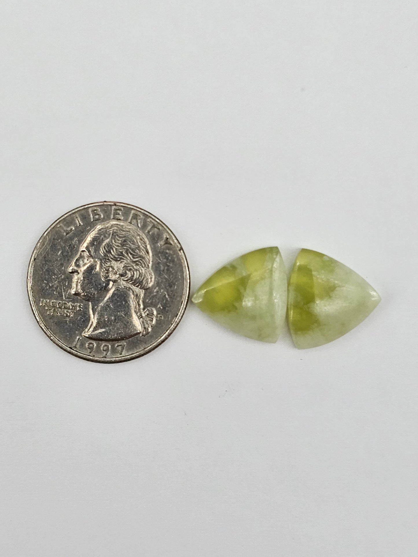 Vesuvianite Cabochon Pair